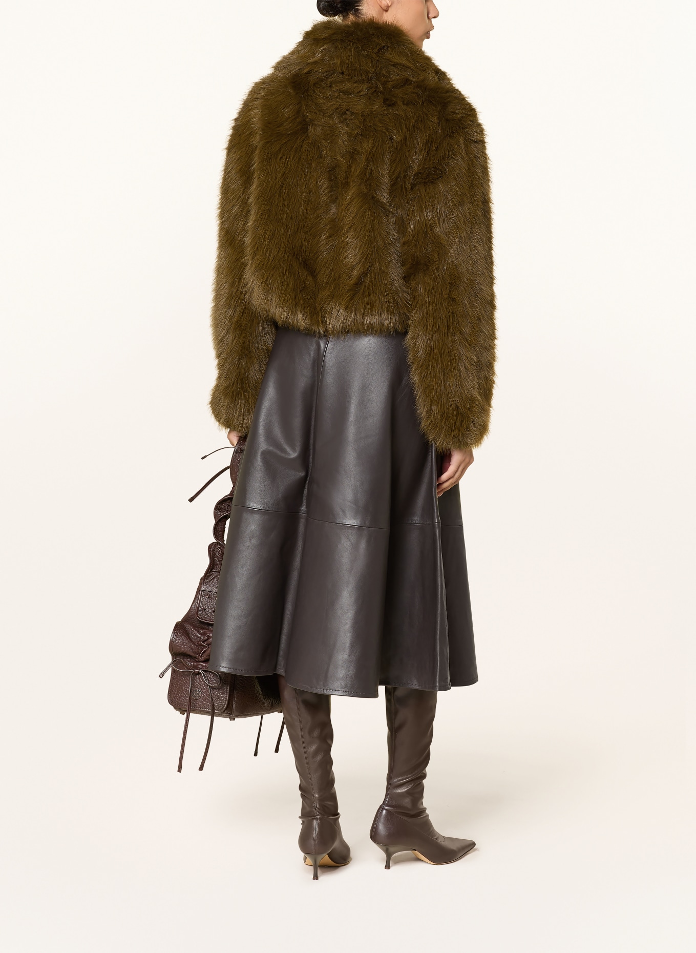 The Frankie Shop Kunstfell-Jacke HOPE: OLIV