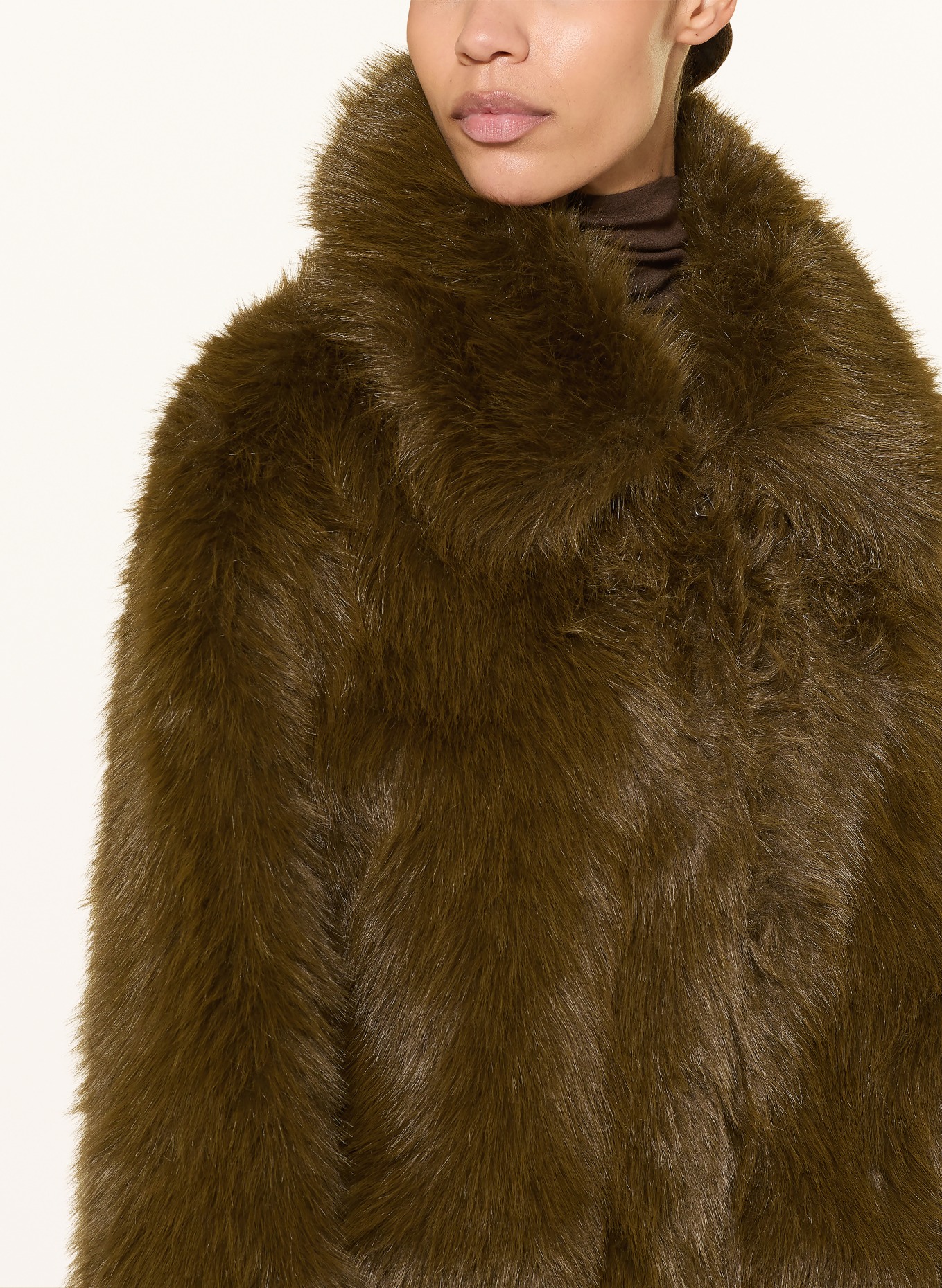 The Frankie Shop Kunstfell-Jacke HOPE: OLIV