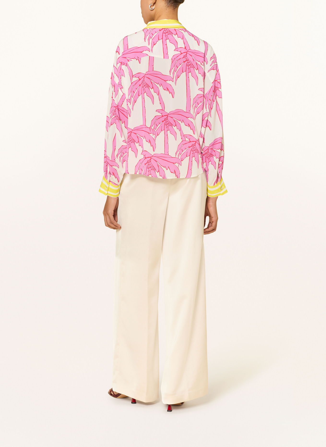 yippie hippie Hemdbluse: WEISS / PINK / GELB