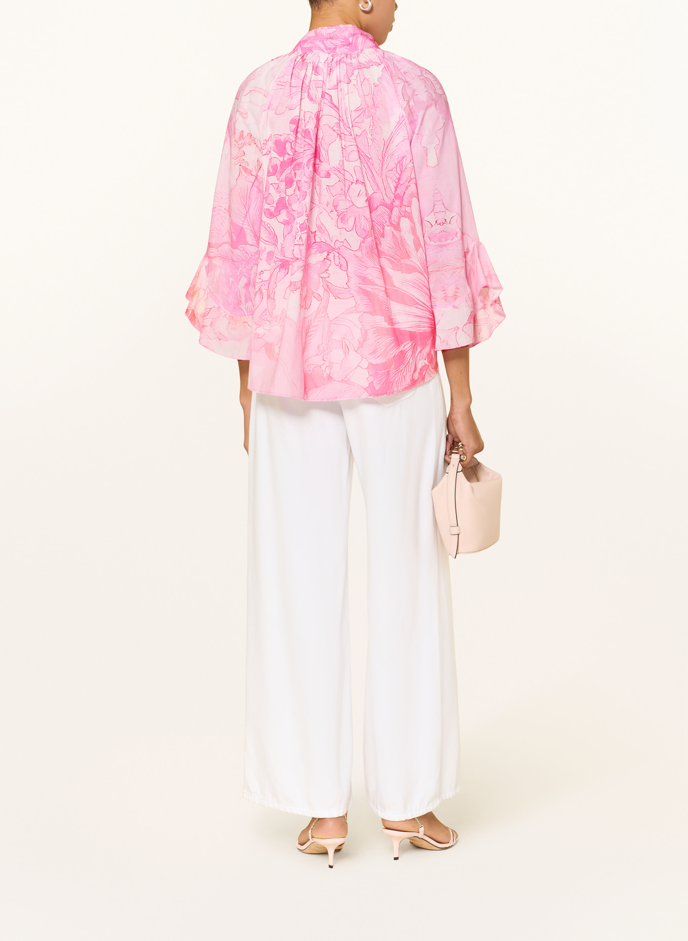 yippie hippie bow blouse: PINK / LIGHT PINK