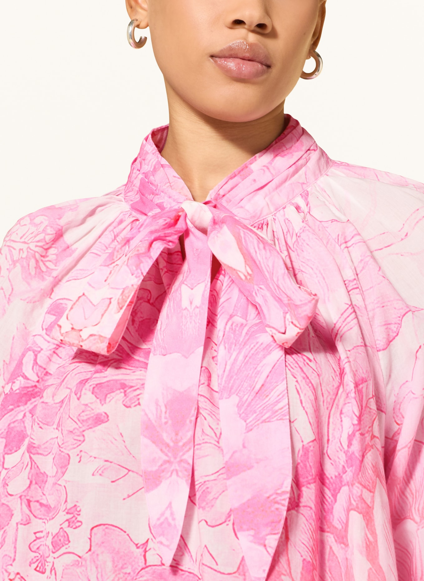 yippie hippie bow blouse: PINK / LIGHT PINK