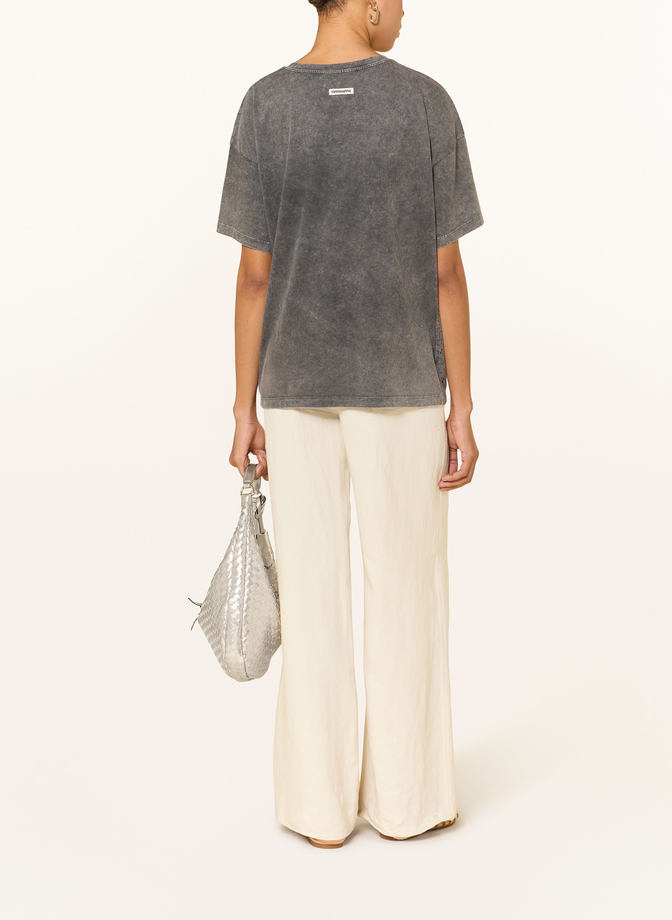 yippie hippie tričko: ŠEDÁ