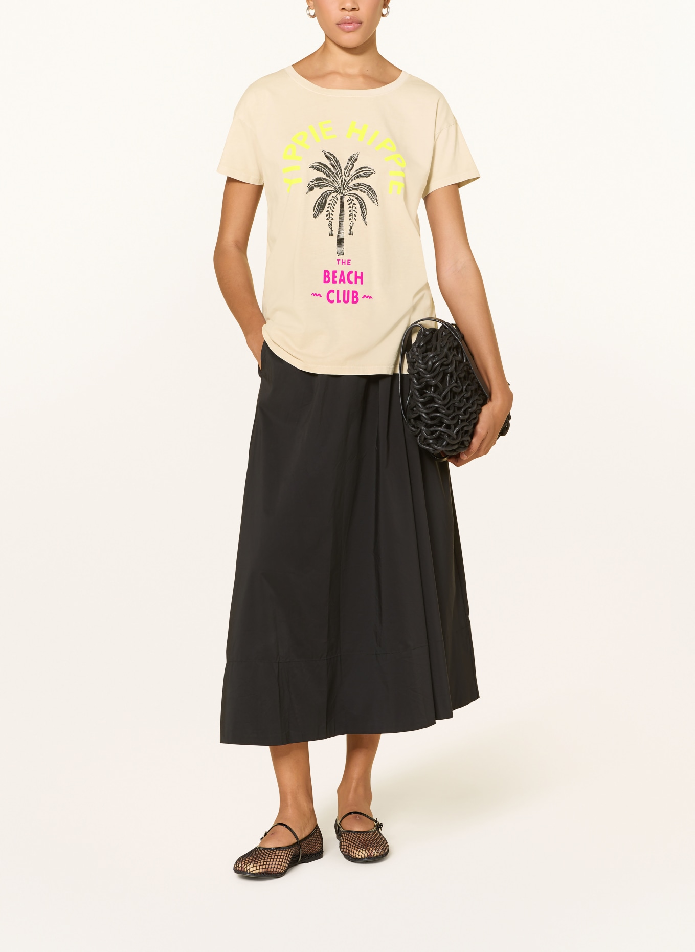 yippie hippie tričko: BÉŽOVÁ