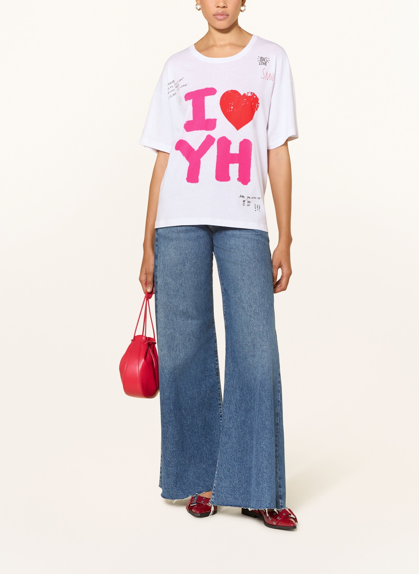 yippie hippie tričko: BÍLÁ