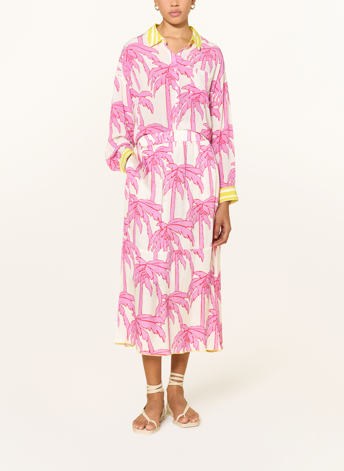 yippie hippie spódnica: BIAŁY / RÓŻOWY