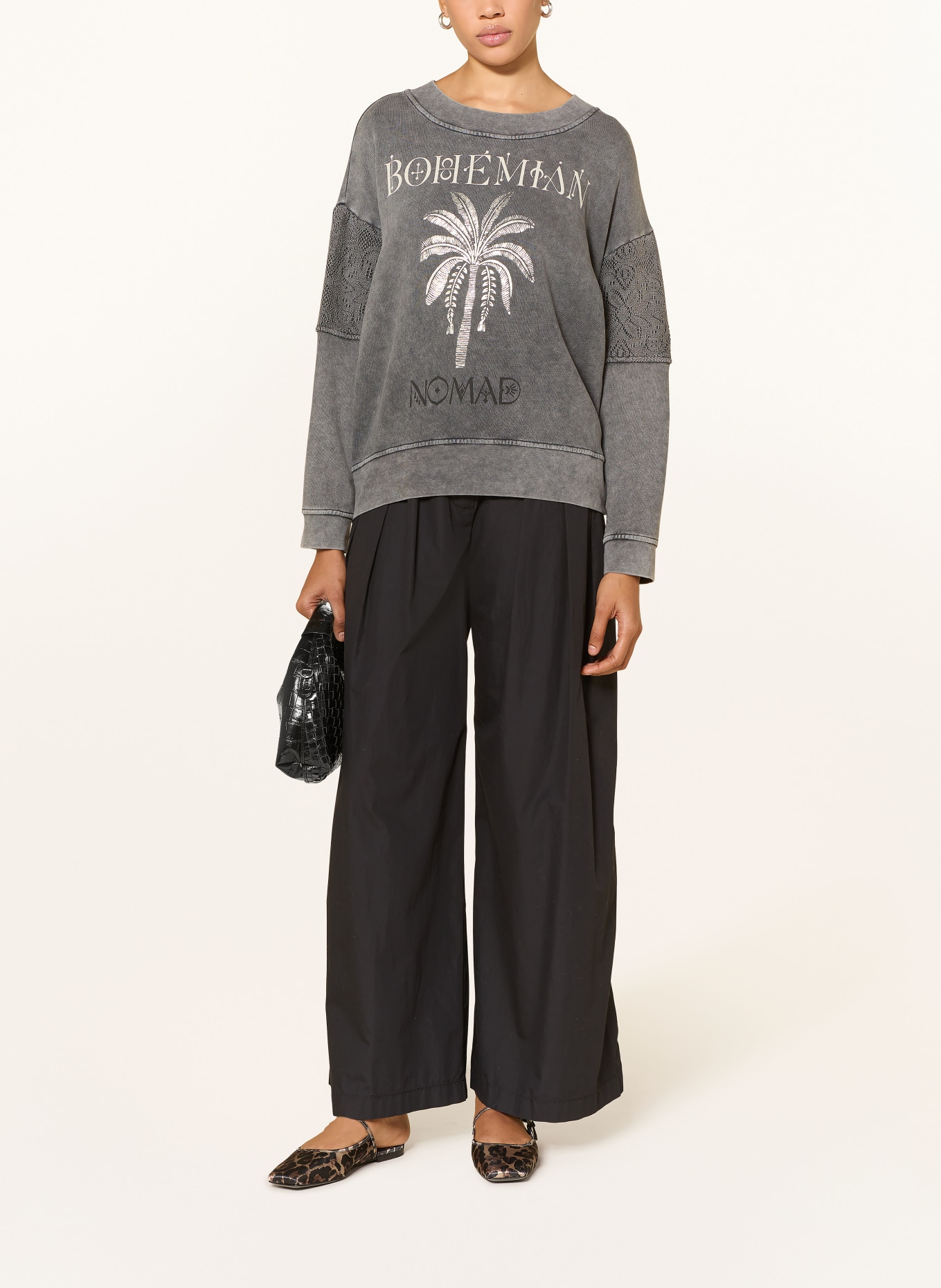 yippie hippie sweatshirt: GRAY