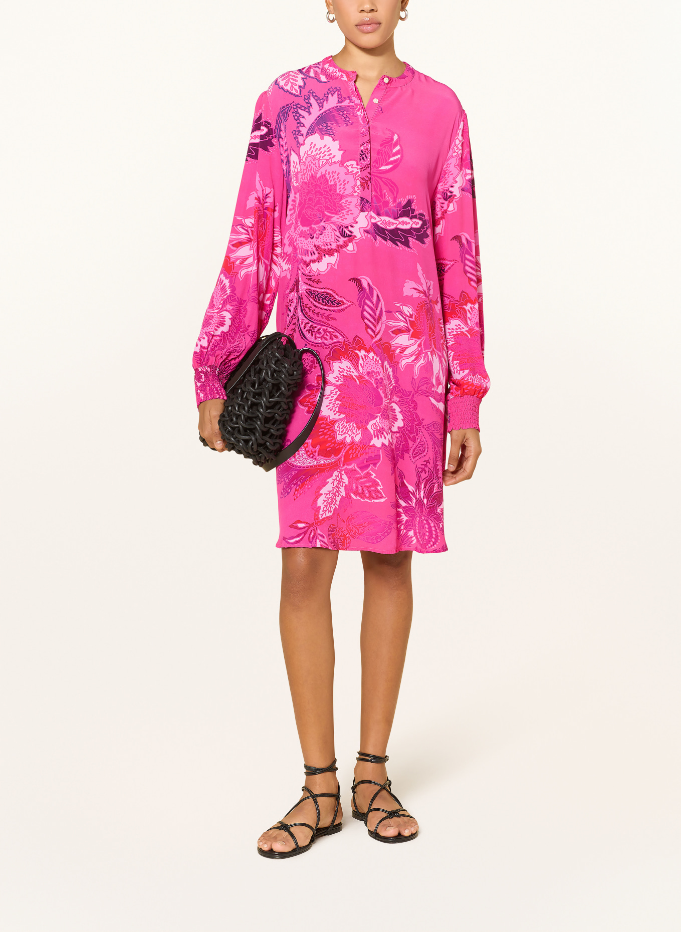 yippie hippie dress: NEON PINK / PINK / DARK PURPLE