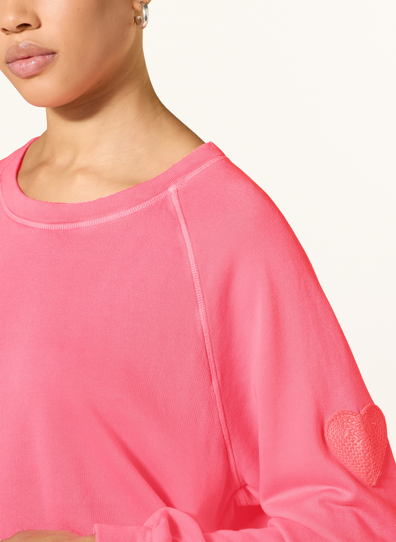 yippie hippie sweatshirt: NEON PINK