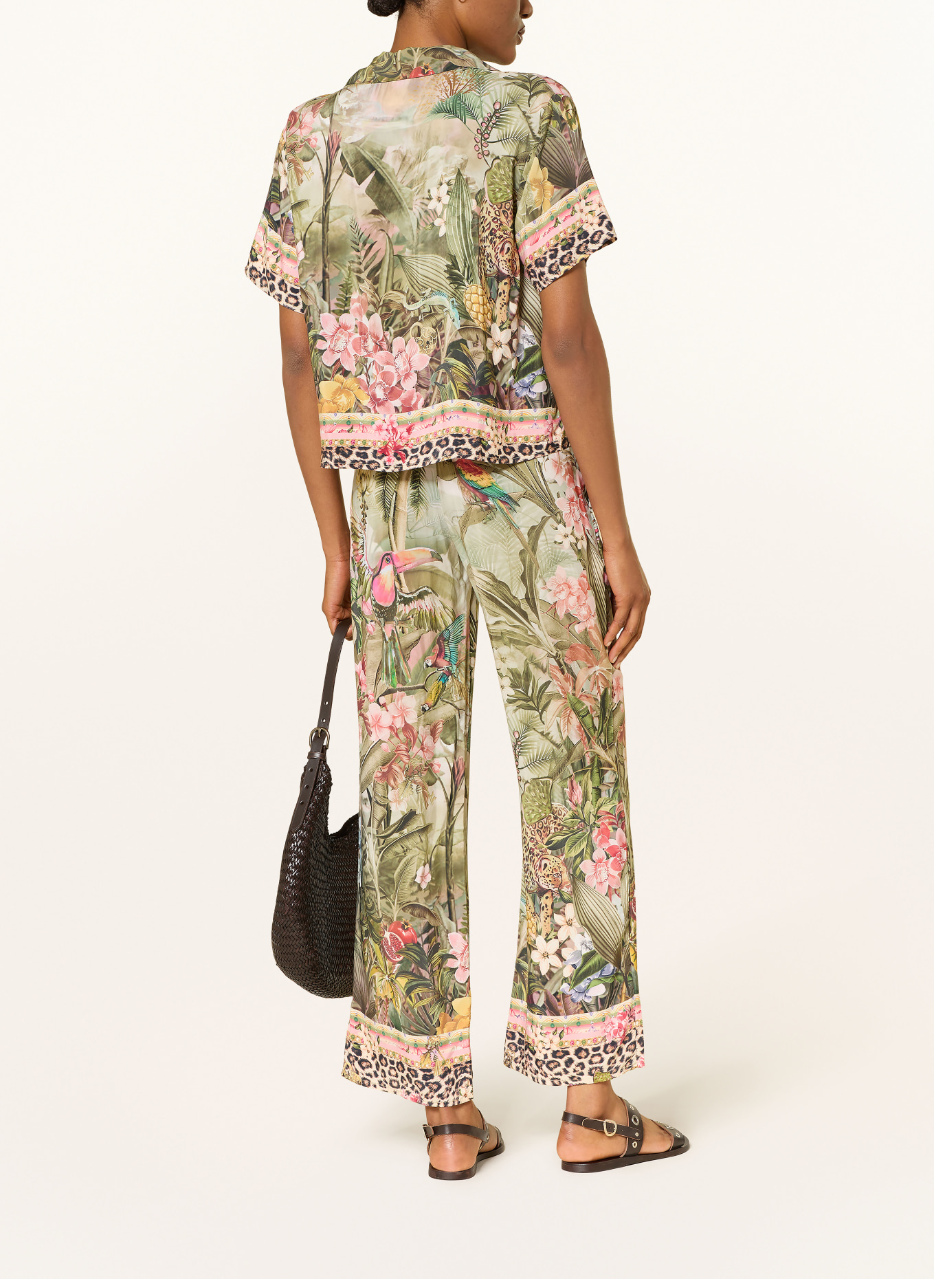 Princess GOES HOLLYWOOD marlene pants: LIGHT GREEN / ROSE / DARK GREEN