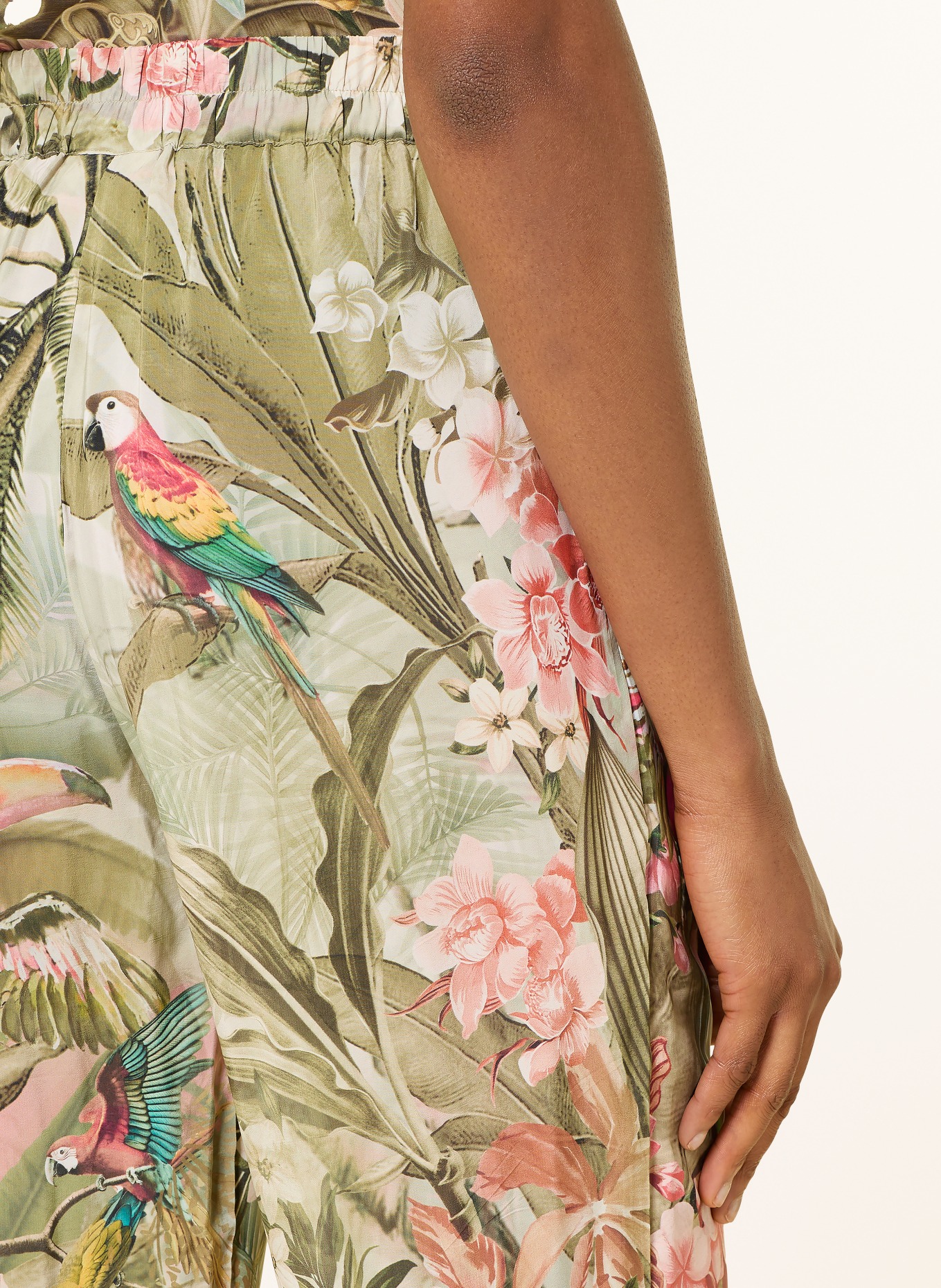 Princess GOES HOLLYWOOD marlene pants: LIGHT GREEN / ROSE / DARK GREEN