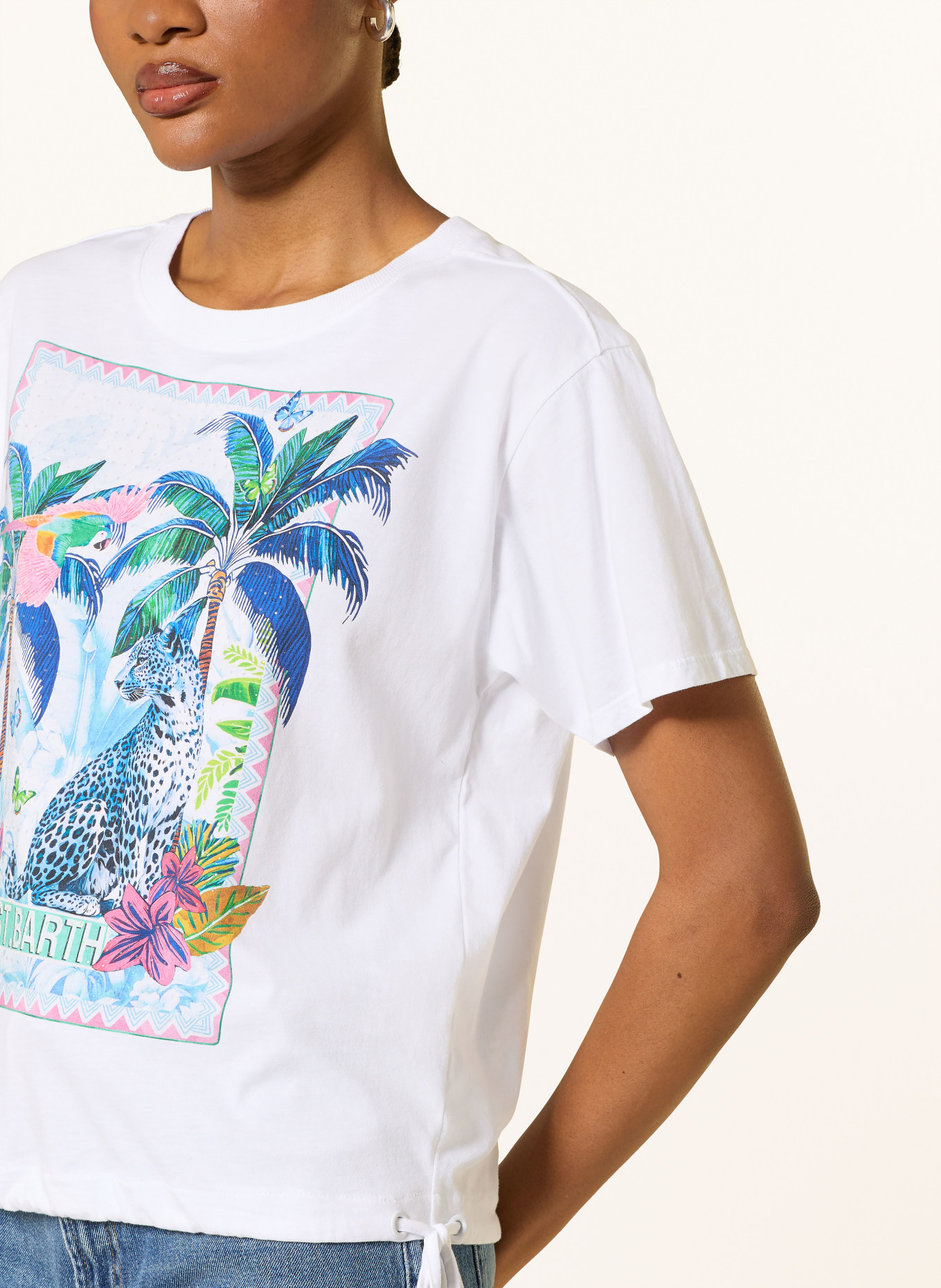 Princess GOES HOLLYWOOD Tričko s ozdobnými kameny: BÍLÁ / ZELENÁ / MODRÁ