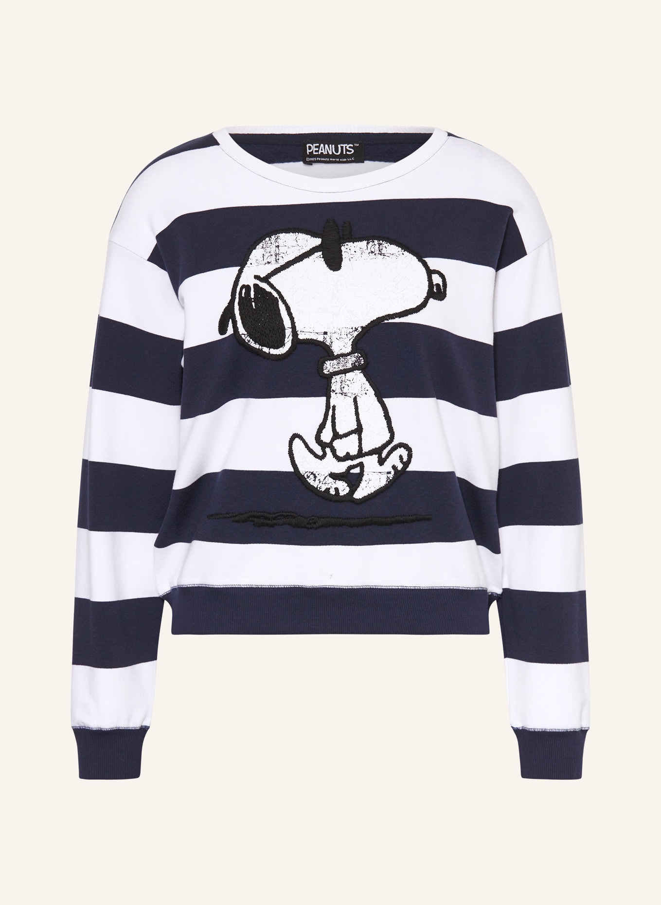 Princess GOES HOLLYWOOD mikina: BÍLÁ / TMAVĚ MODRÁ / ČERNÁ