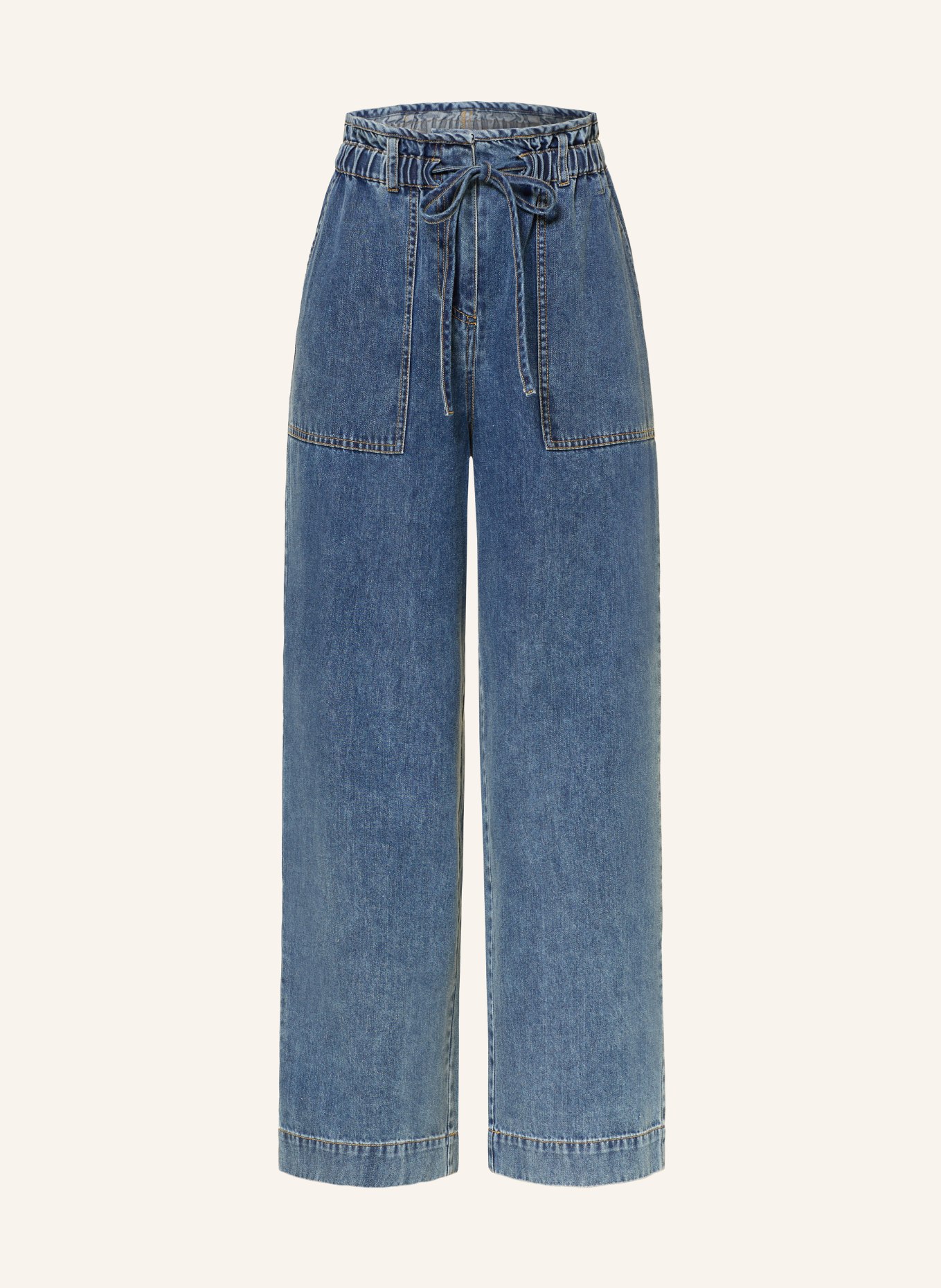 Princess GOES HOLLYWOOD Paperbag-Jeans: BLAU