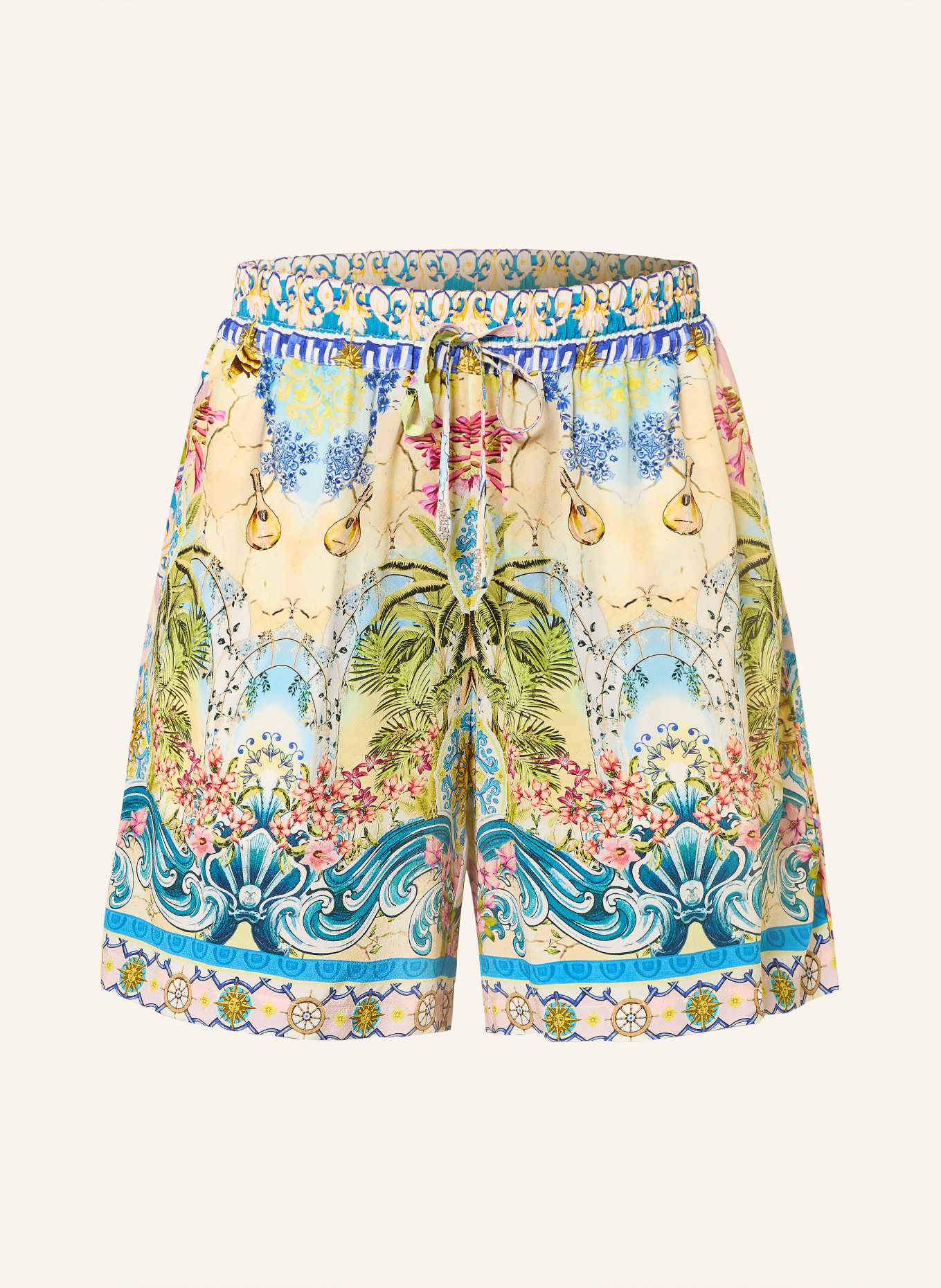 Princess GOES HOLLYWOOD Seidenshorts: BLAU / HELLBRAUN