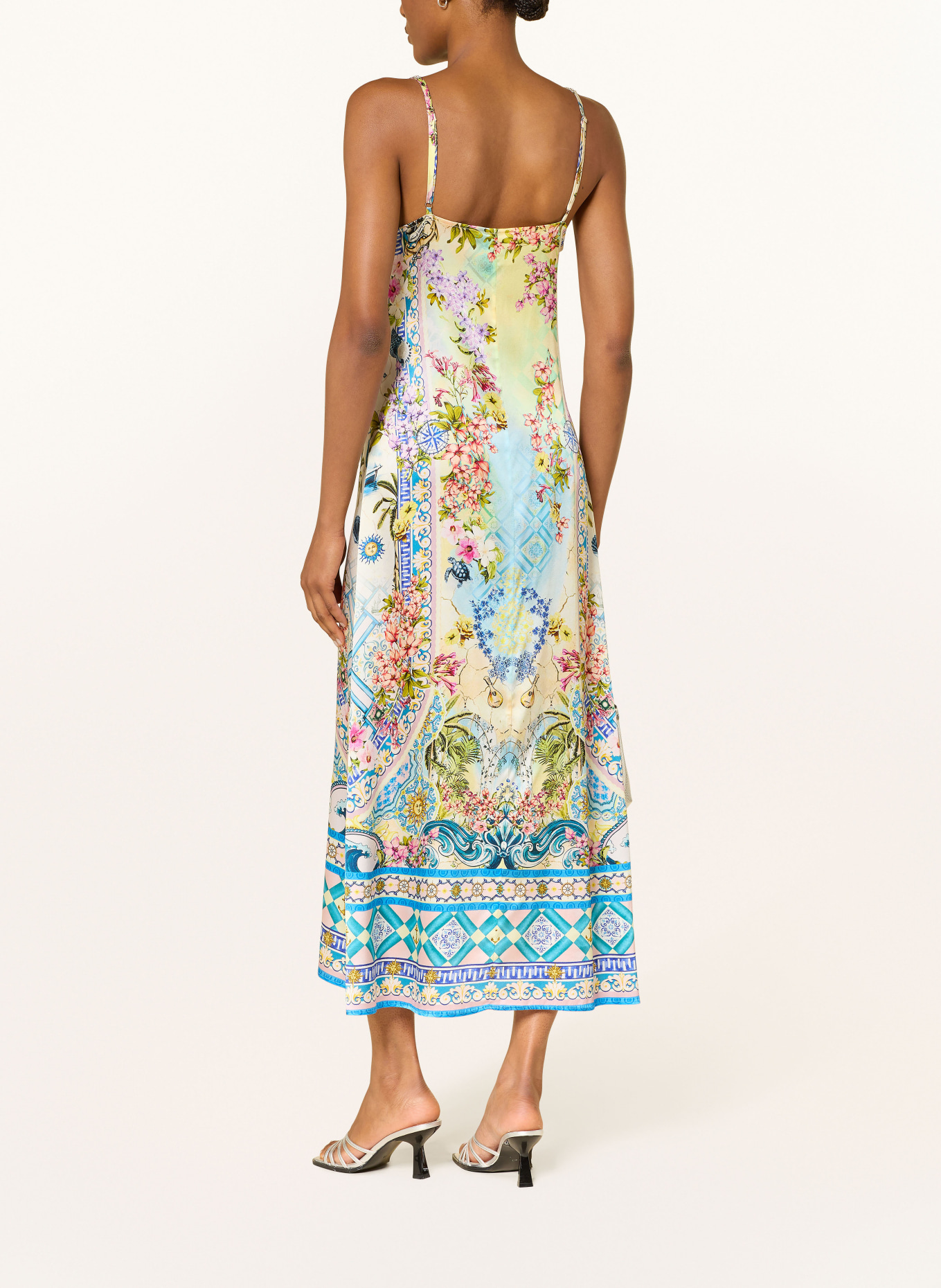 Princess GOES HOLLYWOOD silk dress: BLUE / PINK / GREEN