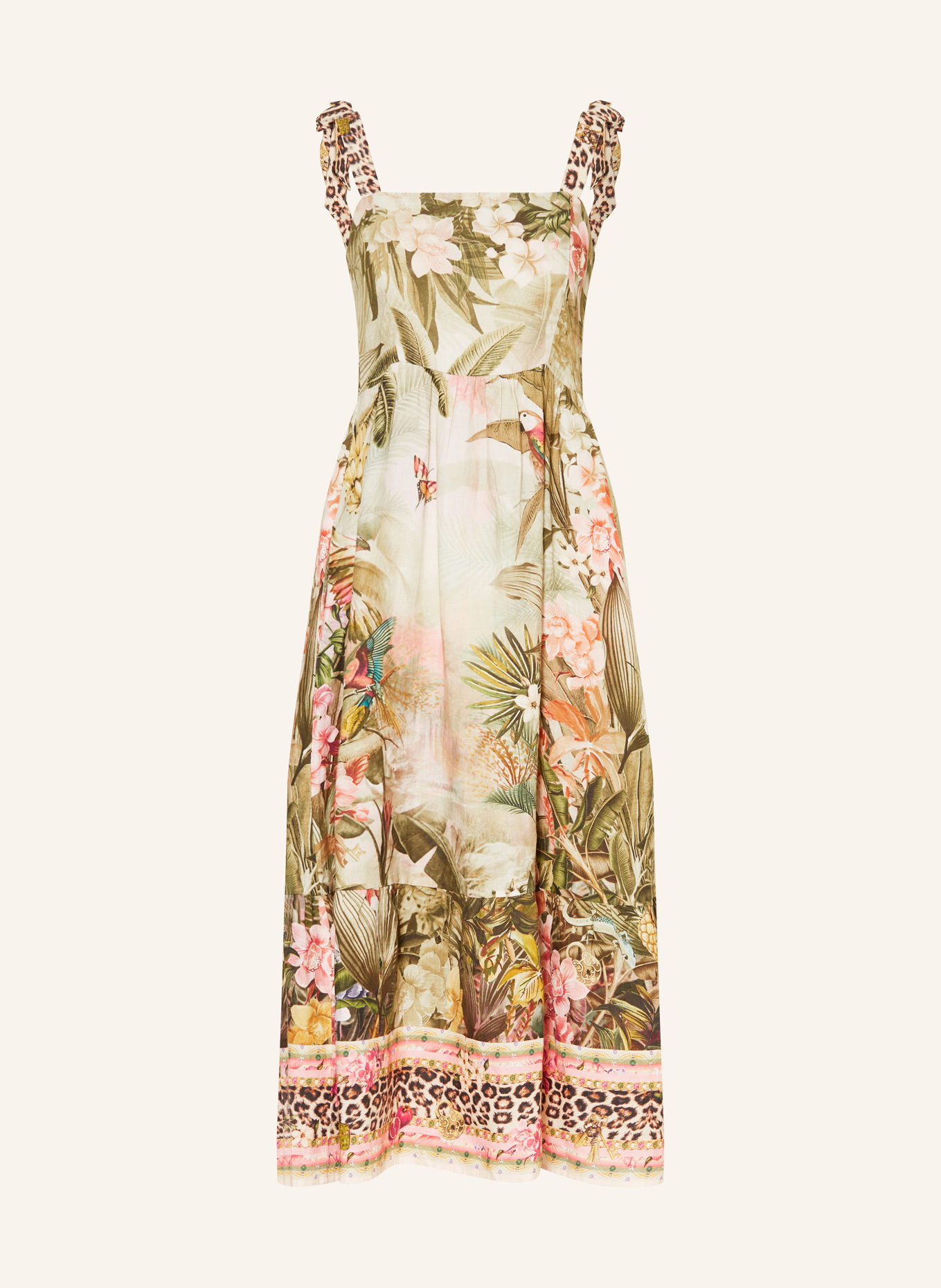 Princess GOES HOLLYWOOD robe en lin: GROEN / ROSÉ / ROSE CLAIR