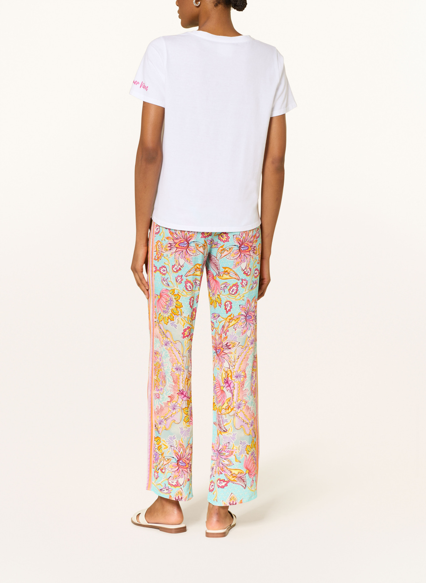 Princess GOES HOLLYWOOD T-shirt avec pierres précieuses: BLANC / ROUGE / BLEU