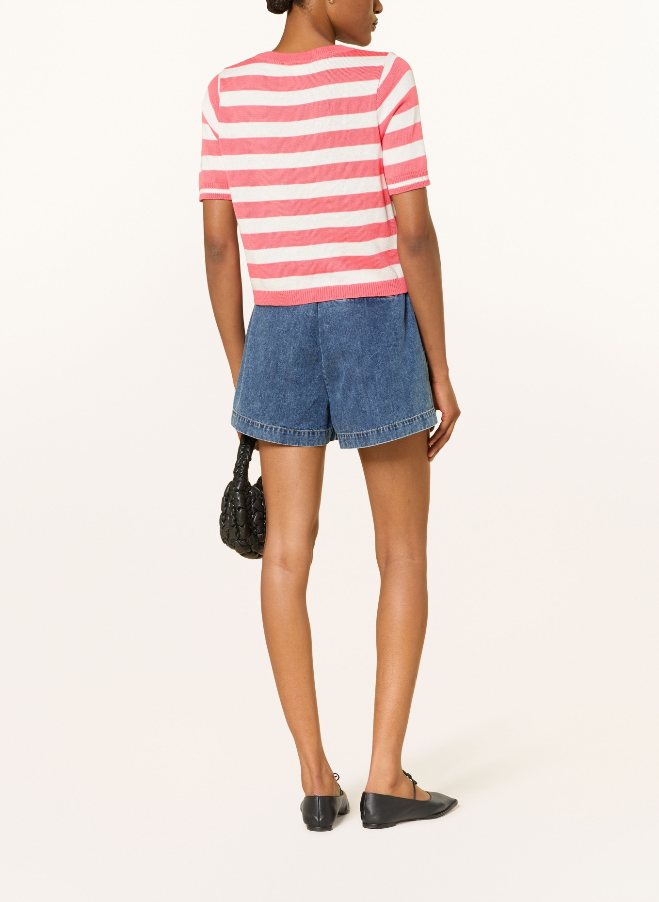 Princess GOES HOLLYWOOD Strickshirt: WEISS / LACHS / SCHWARZ