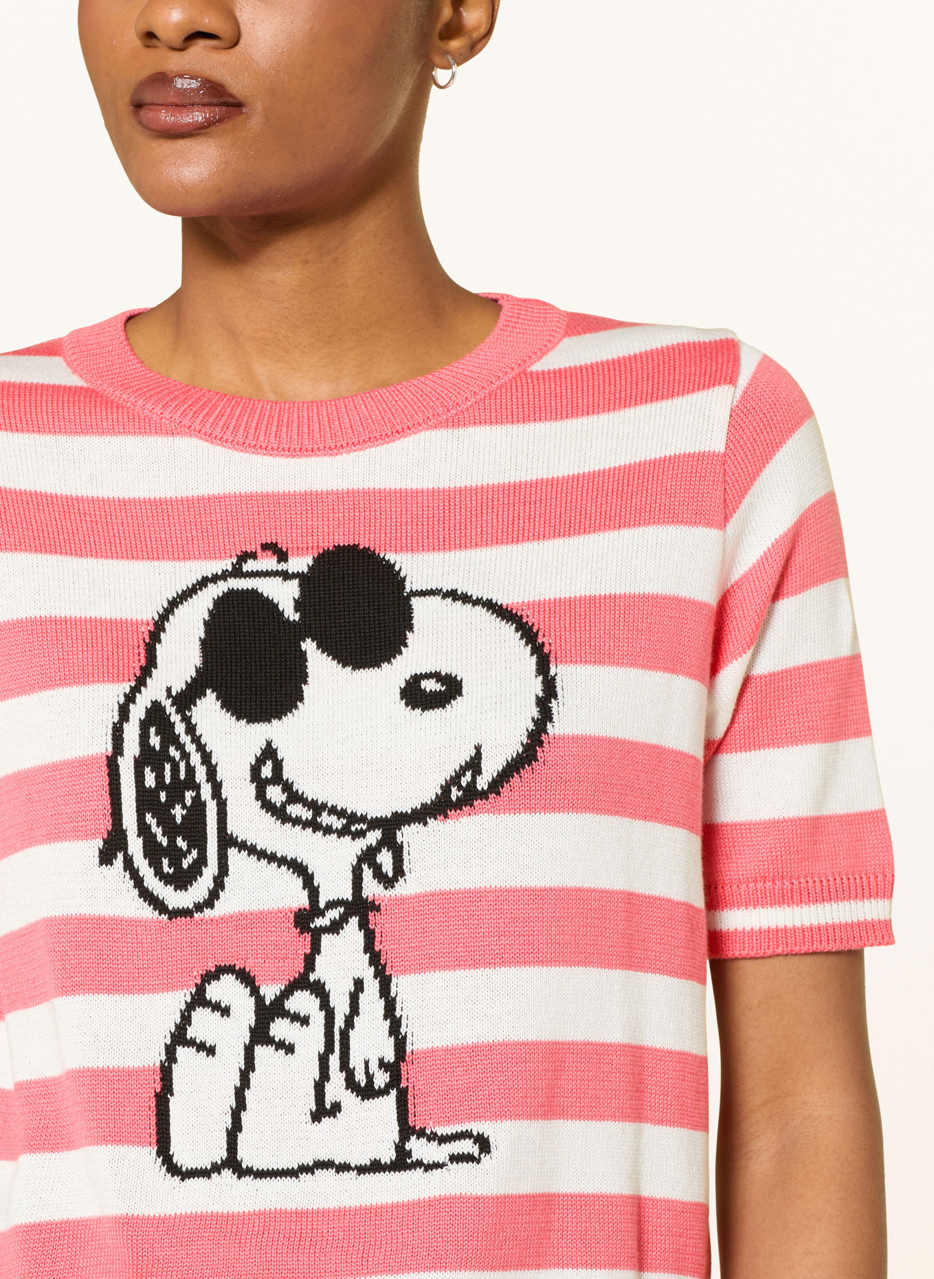 Princess GOES HOLLYWOOD Strickshirt: WEISS / LACHS / SCHWARZ