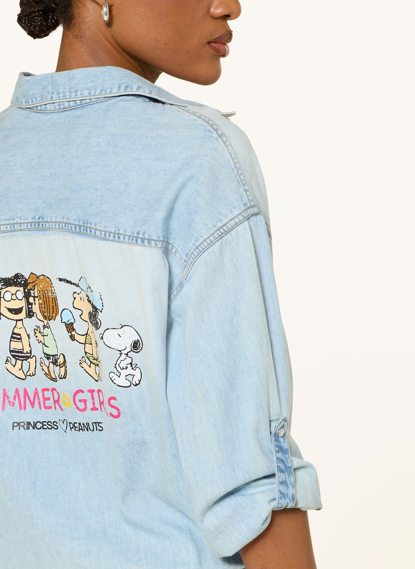 Princess GOES HOLLYWOOD Jeansbluse: HELLBLAU