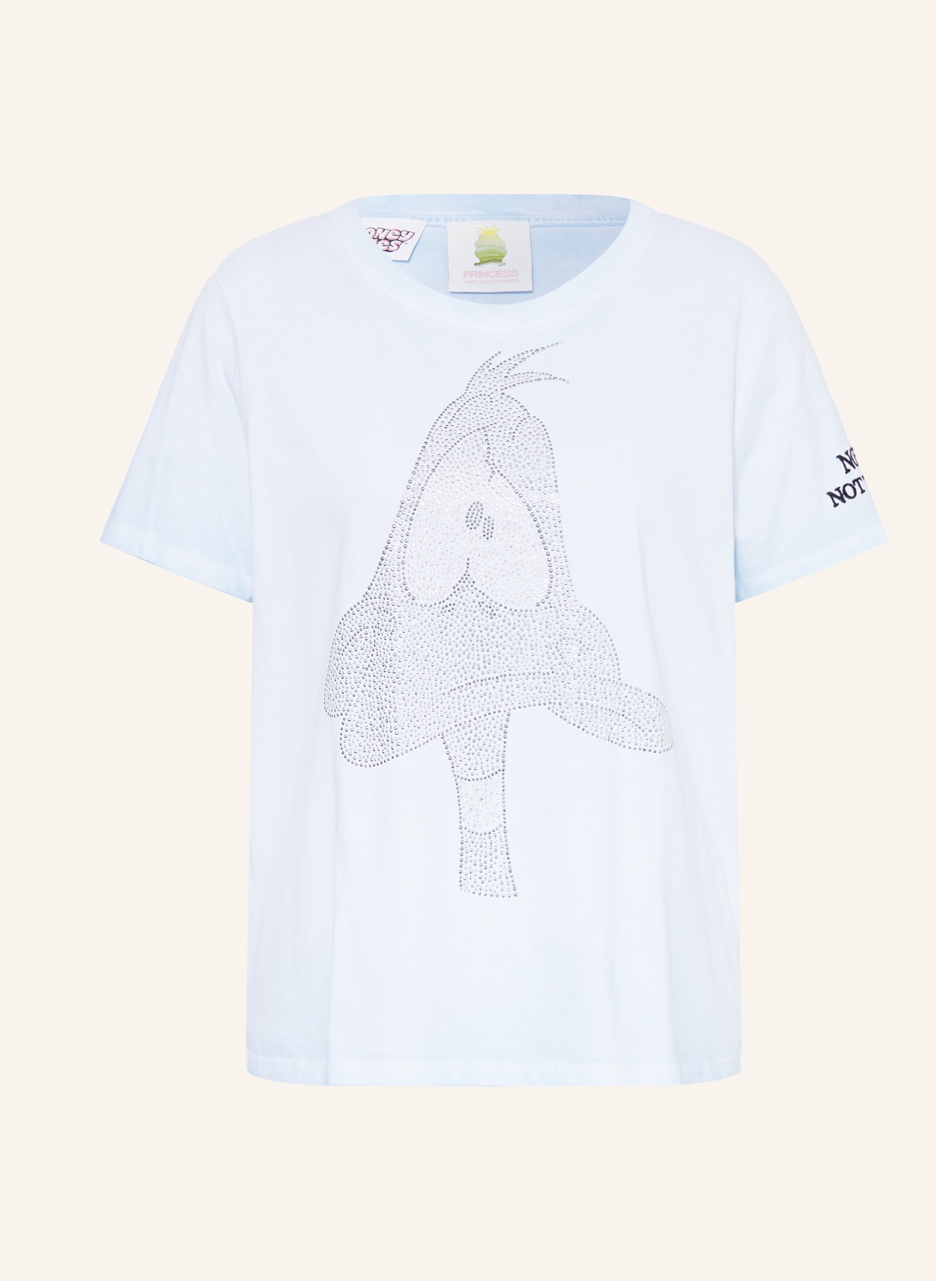 Princess GOES HOLLYWOOD T-Shirt mit Schmucksteinen: HELLBLAU / SILBER / SCHWARZ