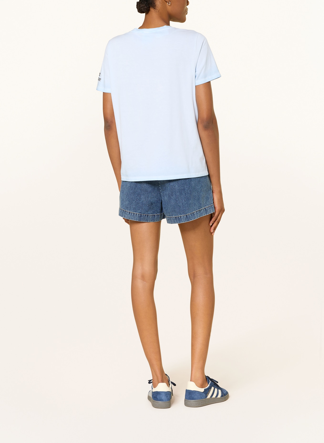 Princess GOES HOLLYWOOD T-Shirt mit Schmucksteinen: HELLBLAU / SILBER / SCHWARZ