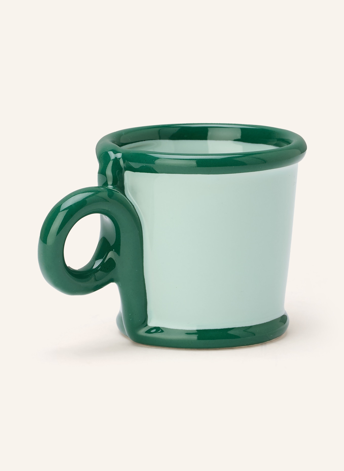 &k amsterdam 2er-Set Espressotassen LOOP: HELLGRÜN / GRÜN