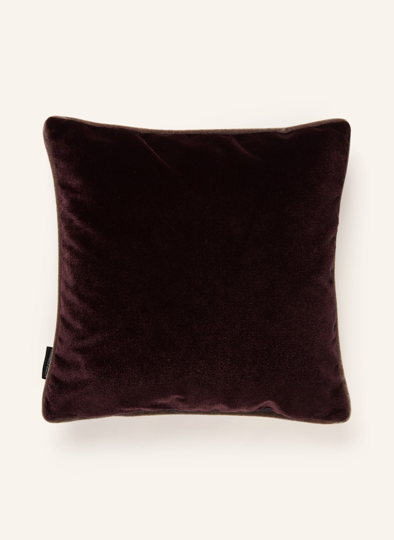 ROHLEDER Dekokissen CLOUD aus Samt mit Federfüllung: DUNKELROT