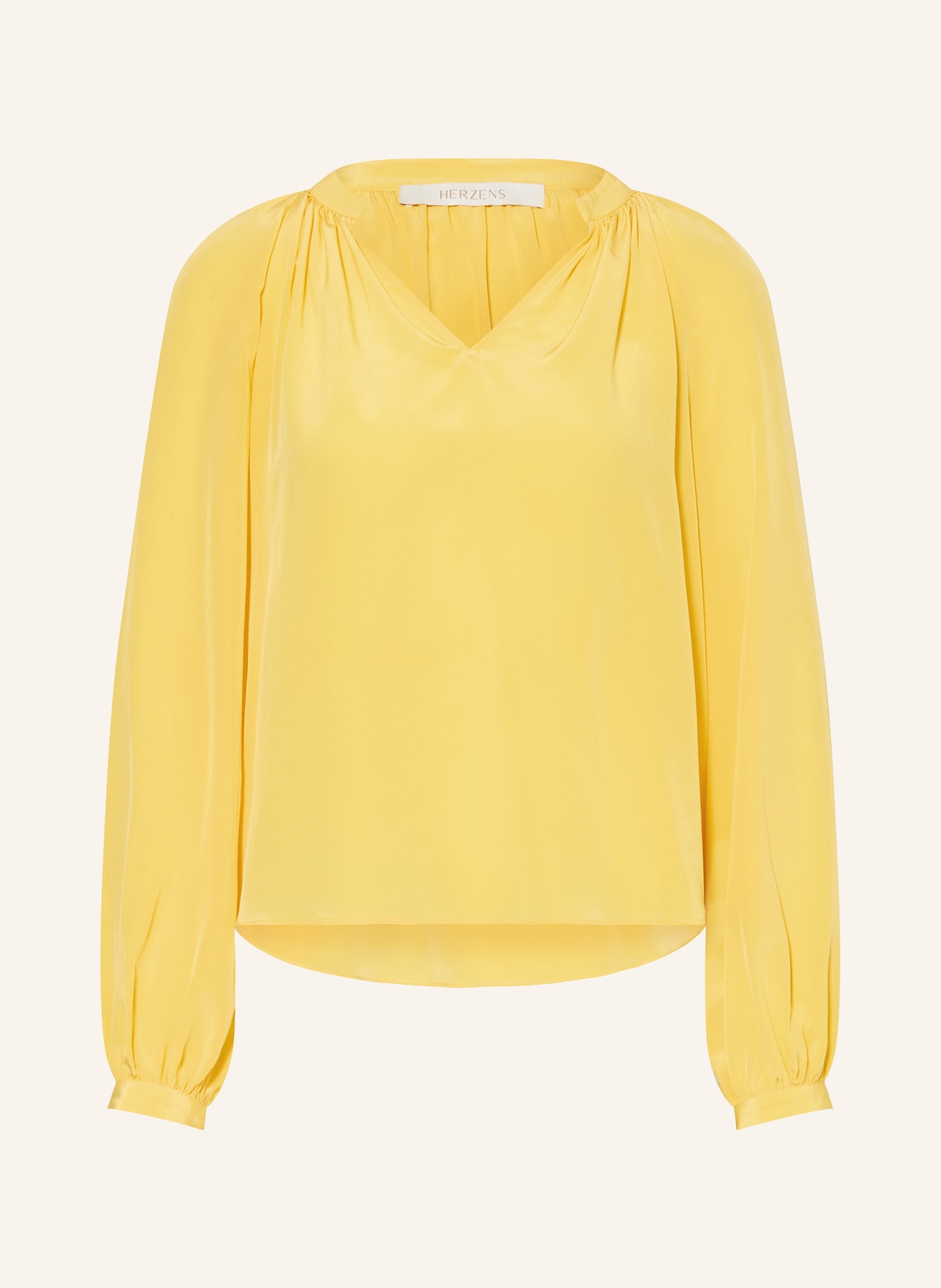 HERZENS Blusenshirt aus Seide: GELB