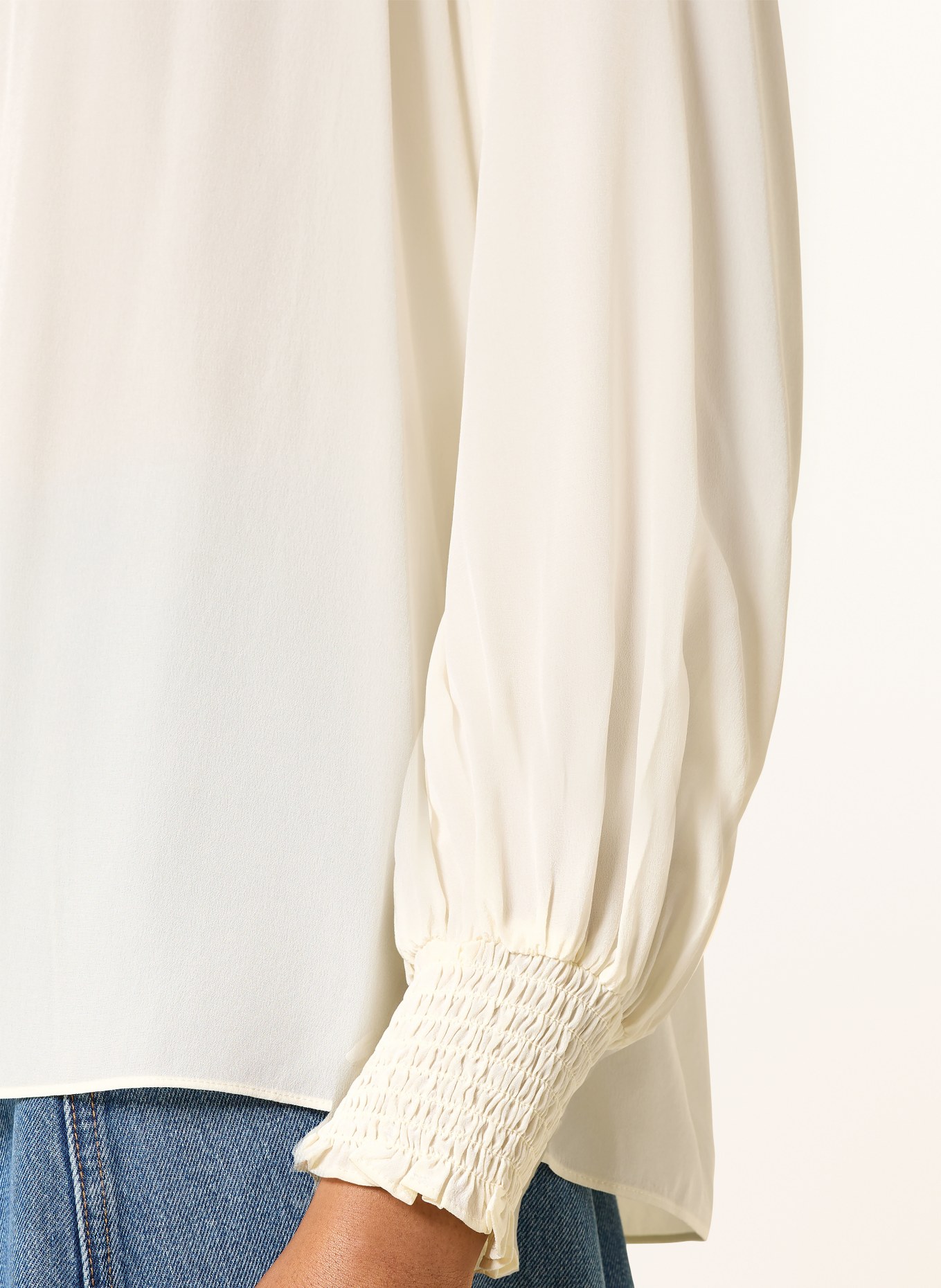 HERZENS Seidenbluse: CREME