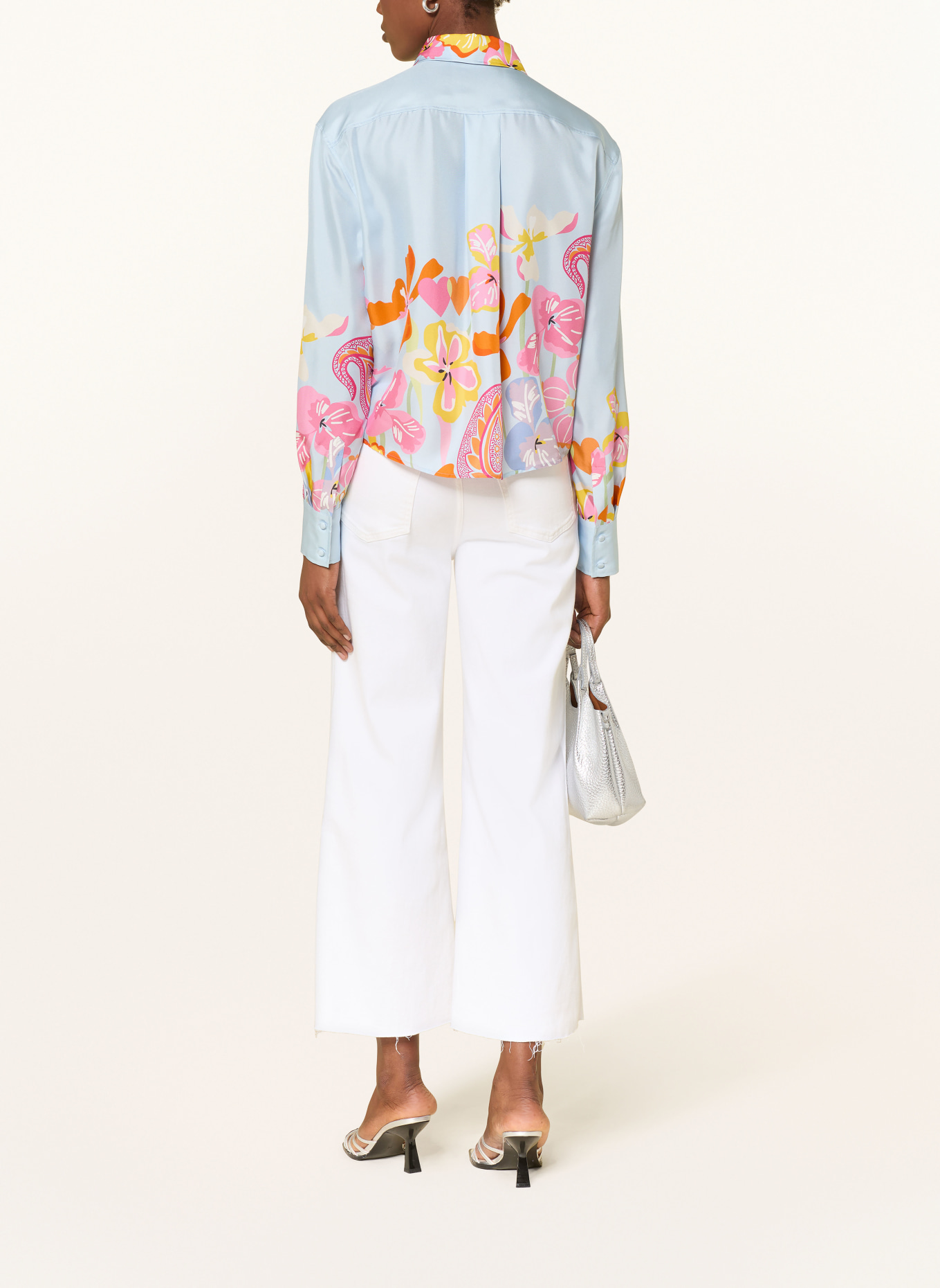 HERZENS Boy Knitted Regular Fit Crew Neck Long Sleeve T-Shirt: LIGHT BLUE / PINK / ORANGE