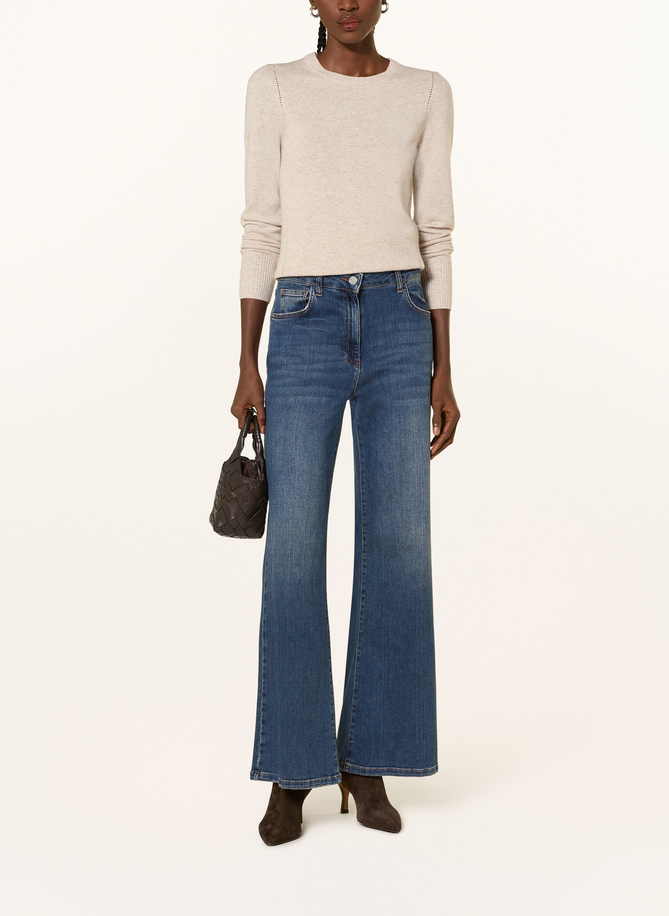 REISS Pullover ANYA: HELLBRAUN