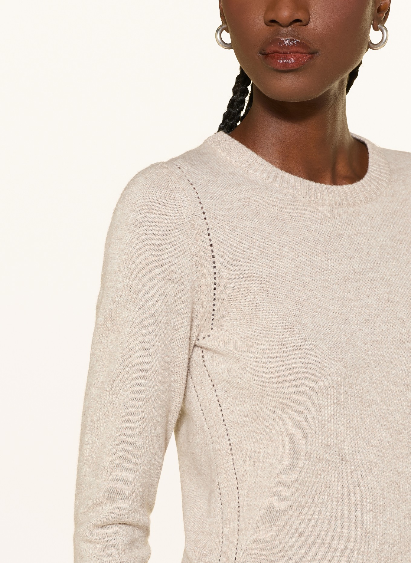 REISS Pullover ANYA: HELLBRAUN