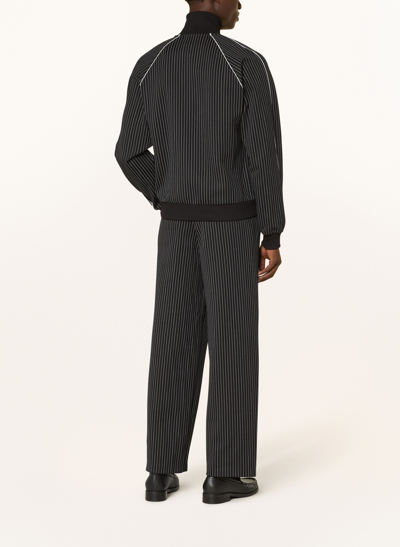 FRED PERRY Sweatjacke: SCHWARZ / WEISS