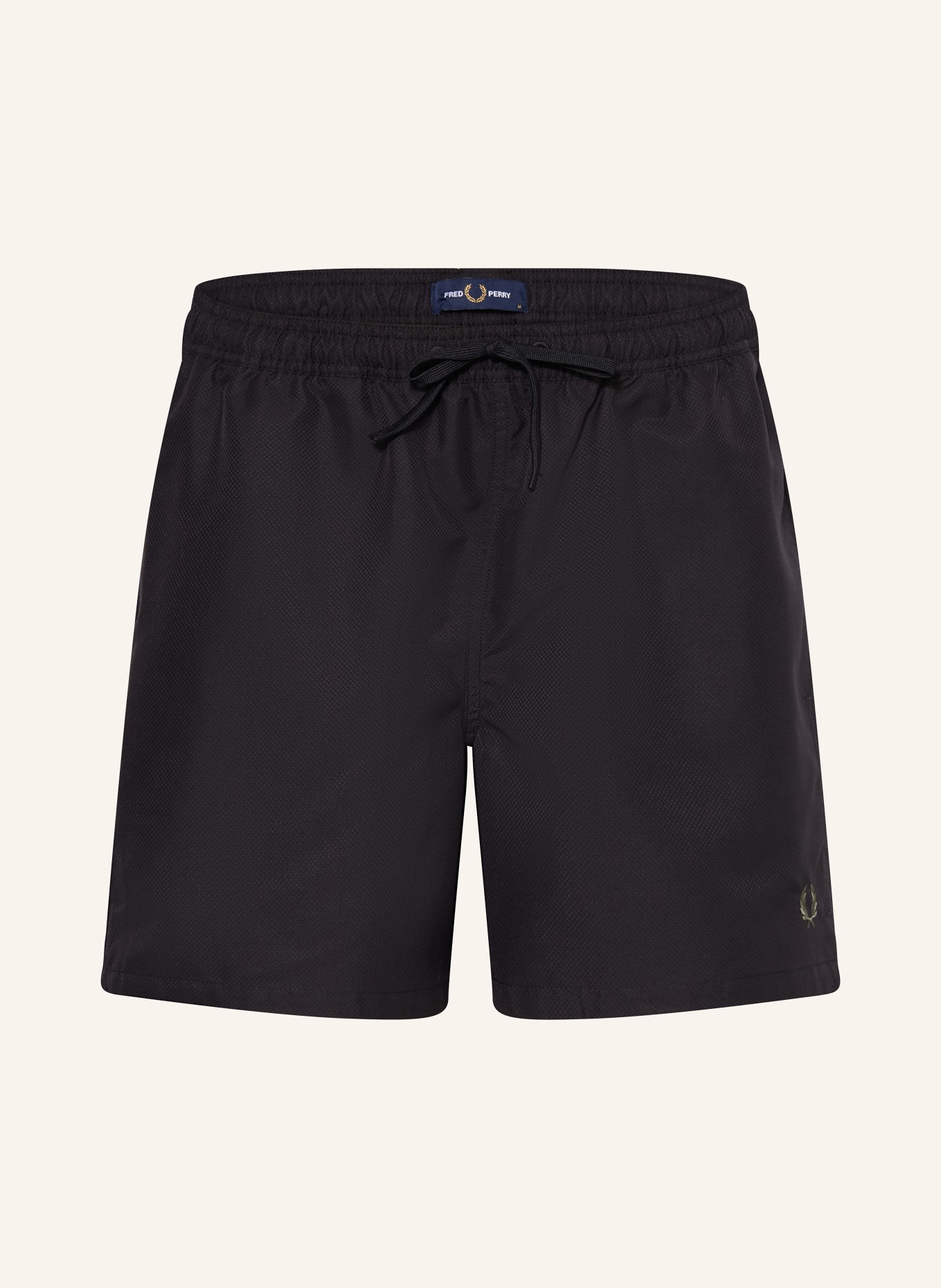 FRED PERRY Badeshorts: SCHWARZ
