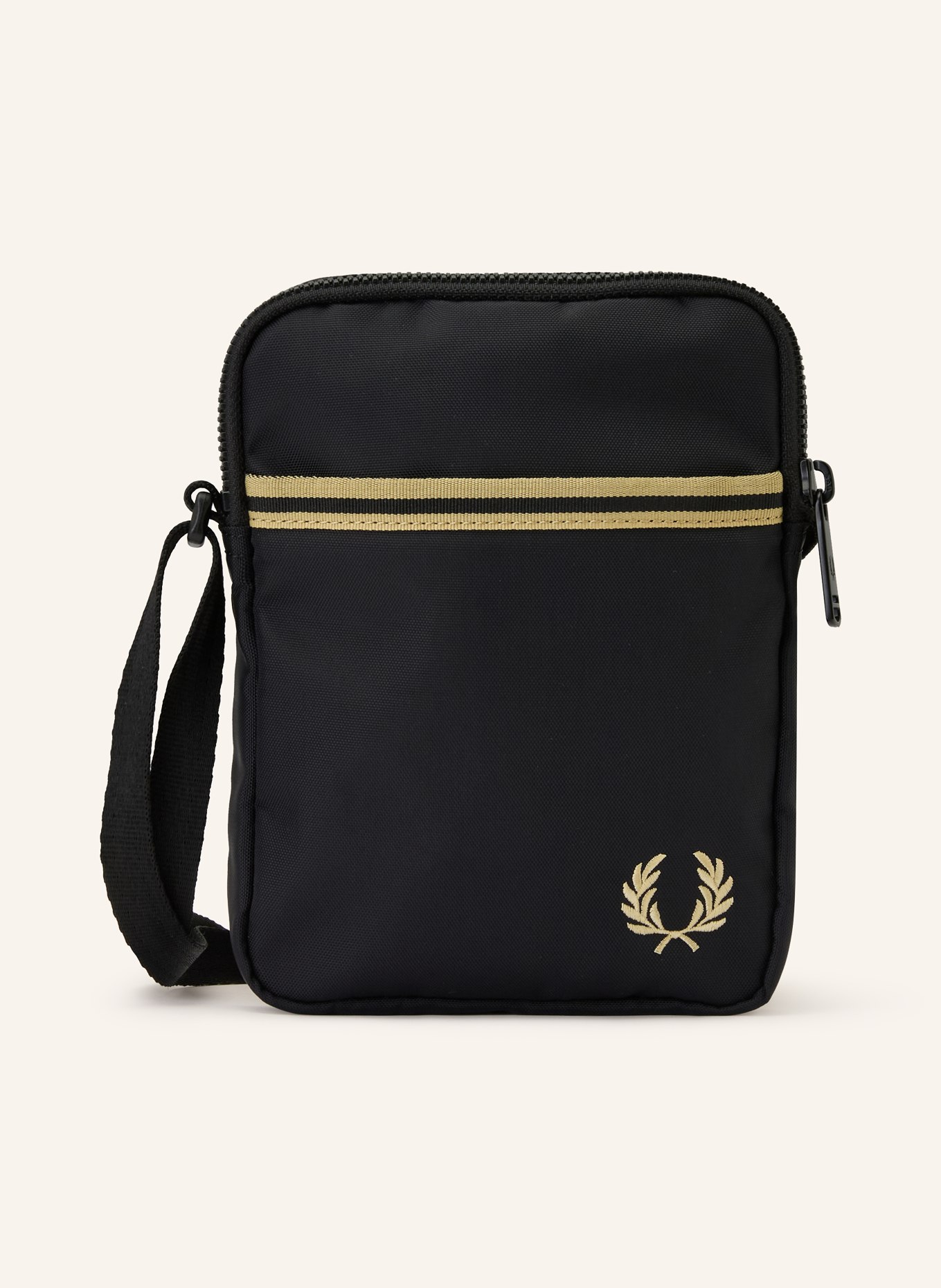 FRED PERRY Umhängetasche SMALL: SCHWARZ