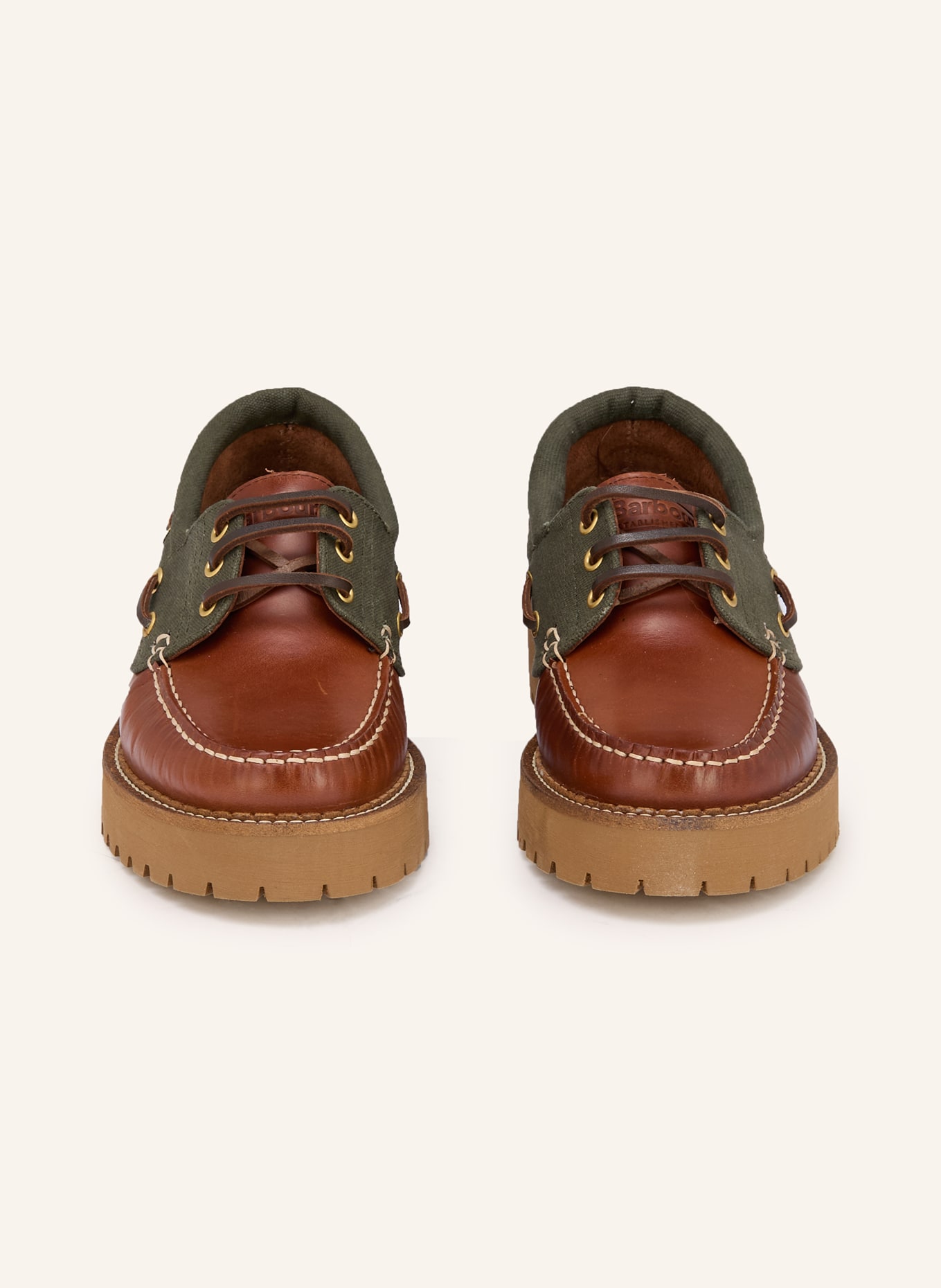 Barbour Bootsschuhe DARRAS: BRAUN / KHAKI