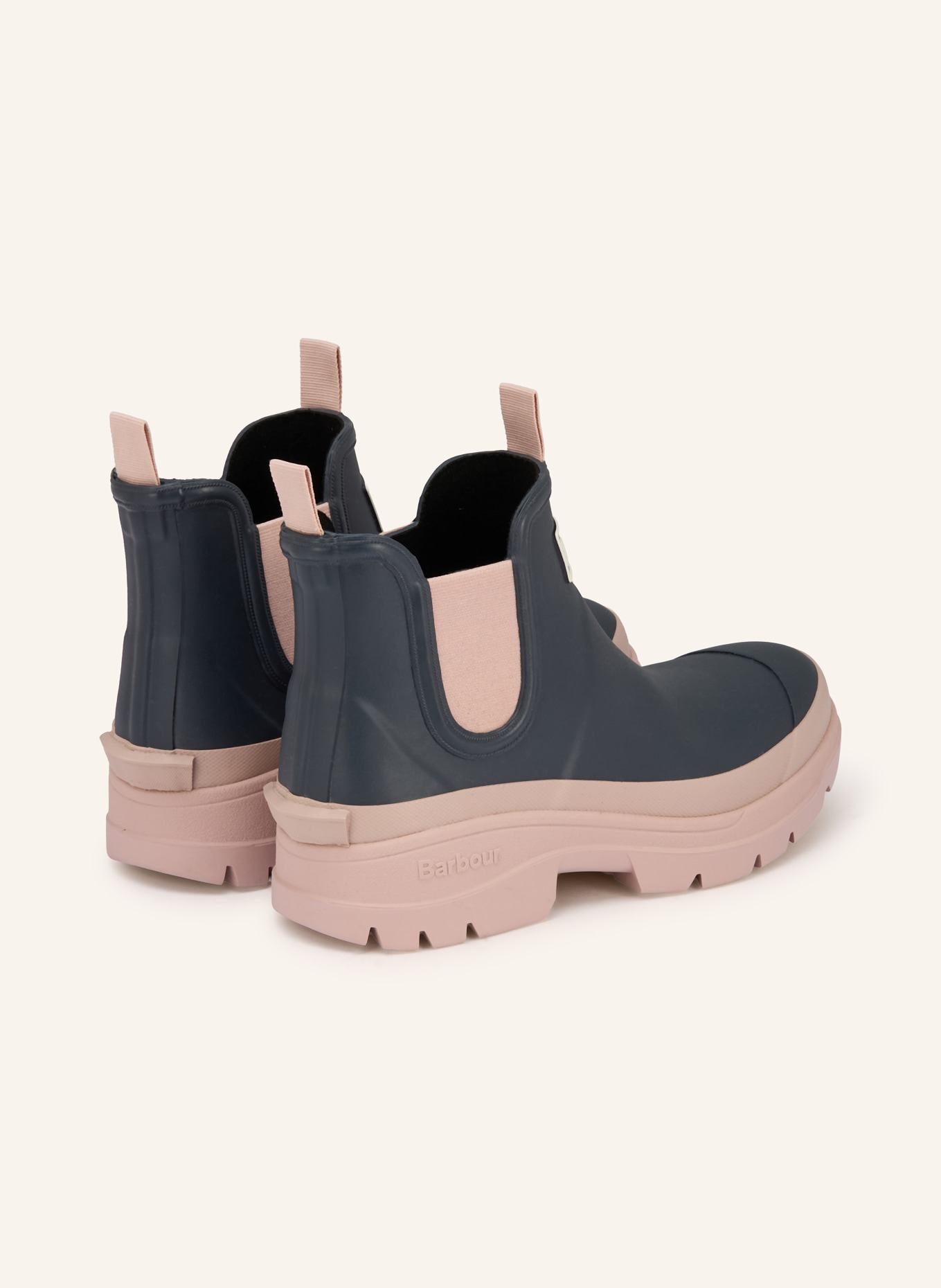 Barbour NIMBUS rubber boots: DARK BLUE / ROSE