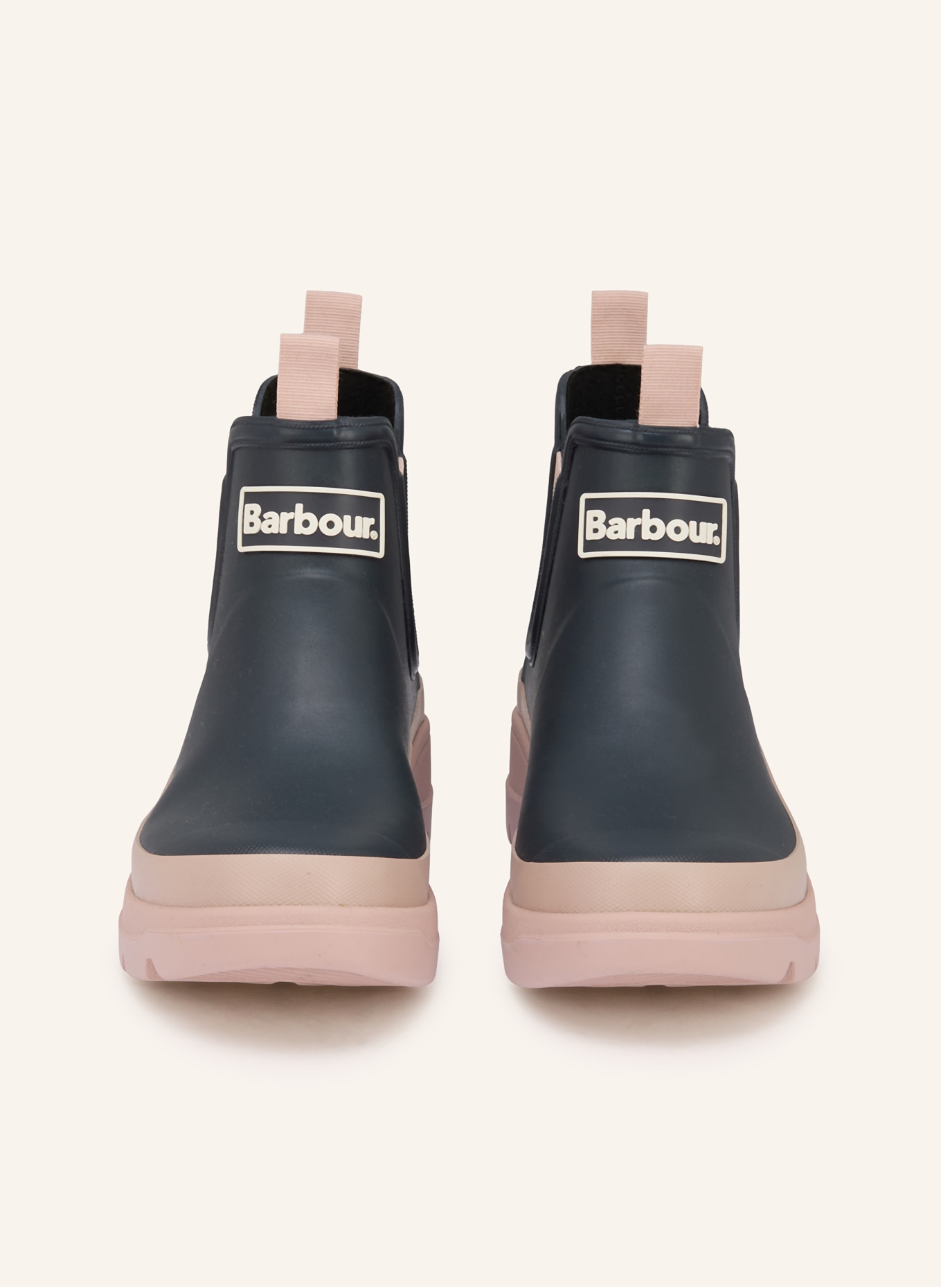 Barbour NIMBUS rubber boots: DARK BLUE / ROSE