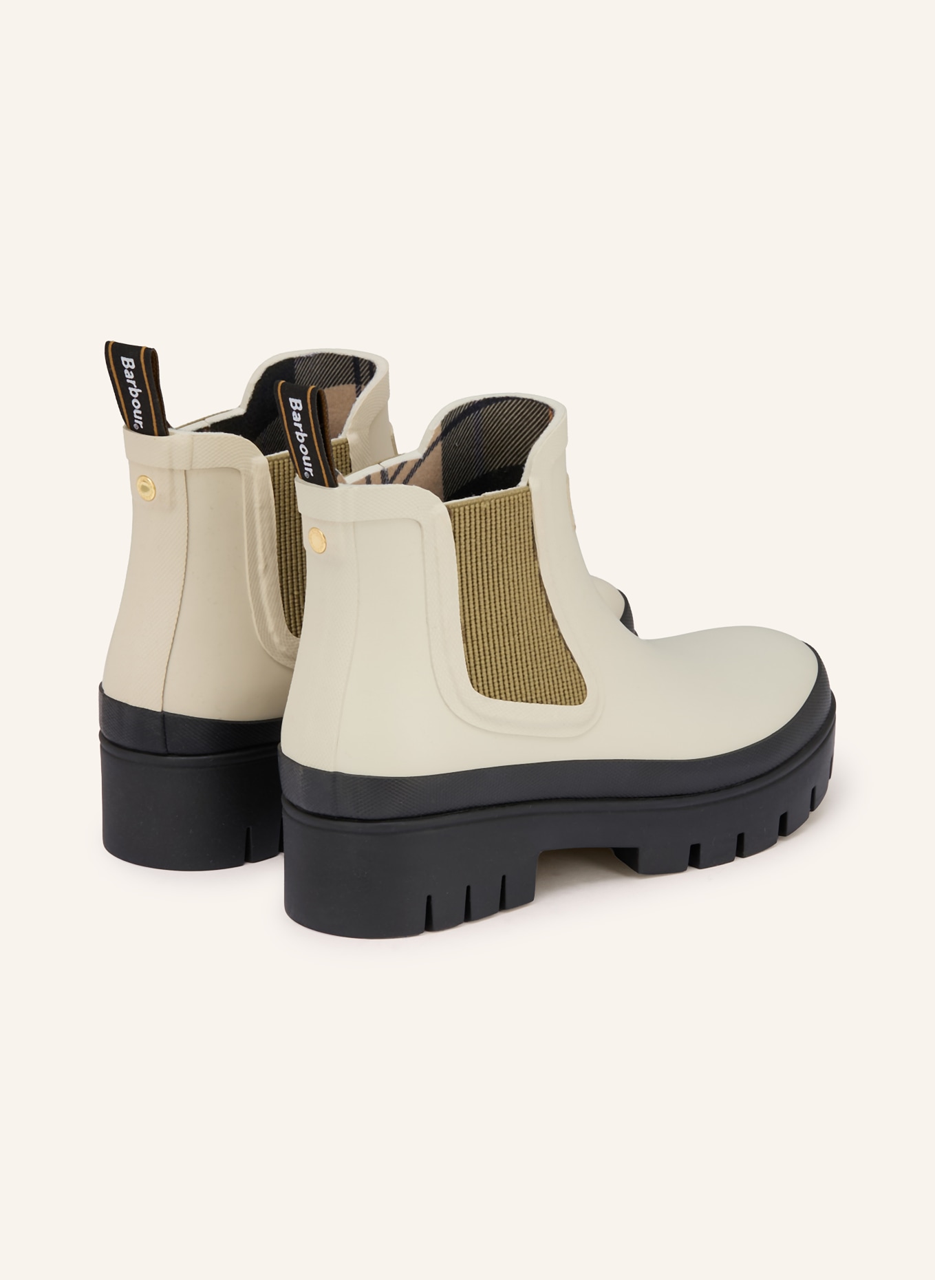 Barbour Bottes en caoutchouc HALTON: ÉCRU