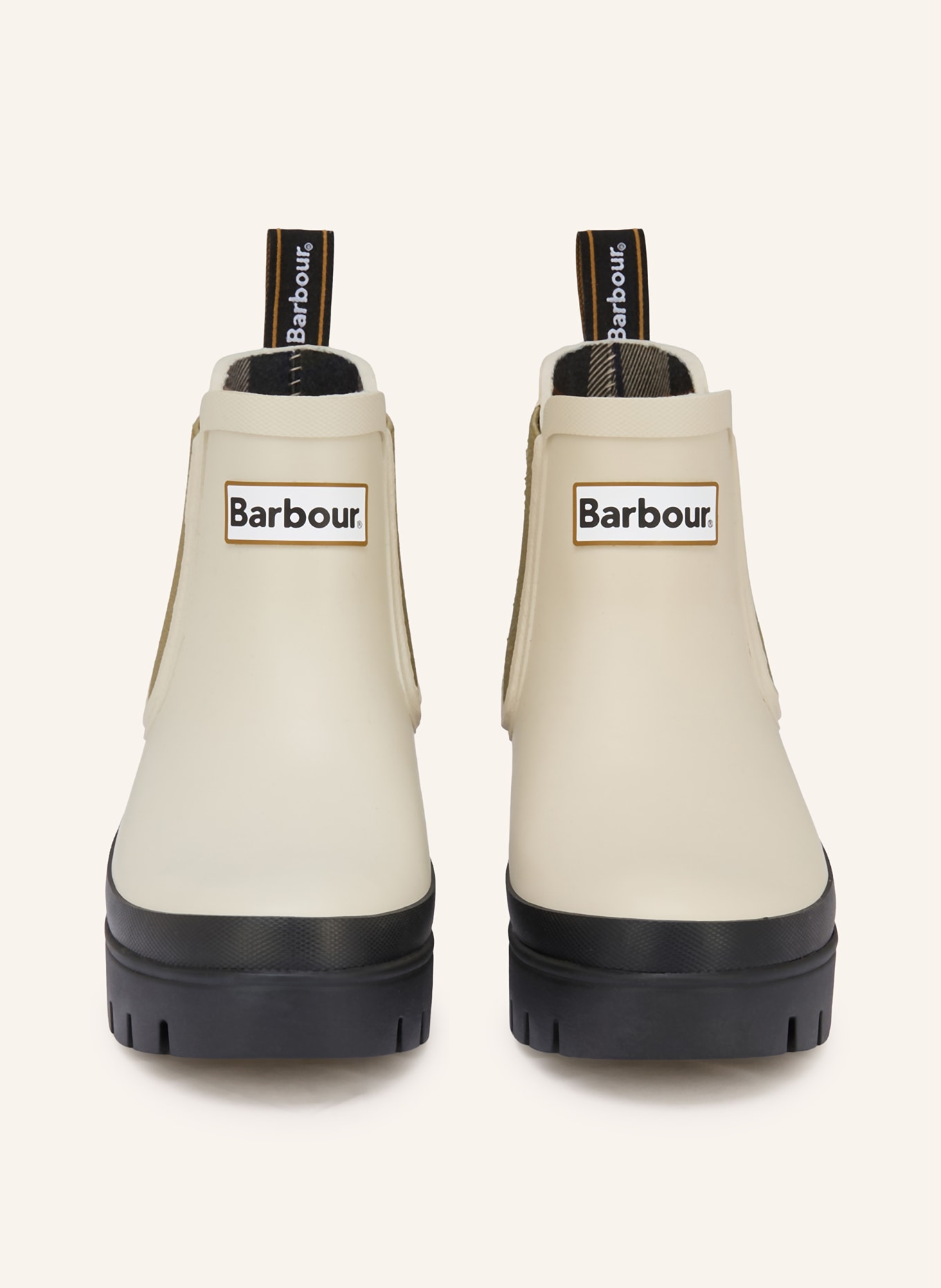 Barbour Bottes en caoutchouc HALTON: ÉCRU