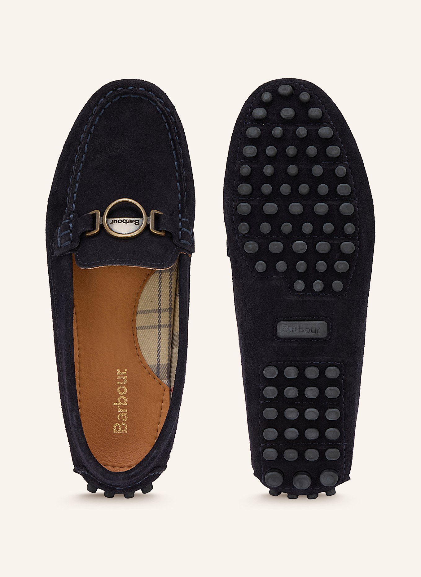 Barbour LAIRE moccasins: DARK BLUE