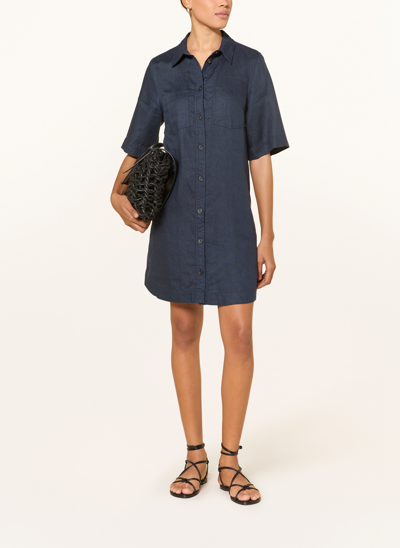 Part Two Hemdblusenkleid SARDIAEPW aus Leinen: DUNKELBLAU