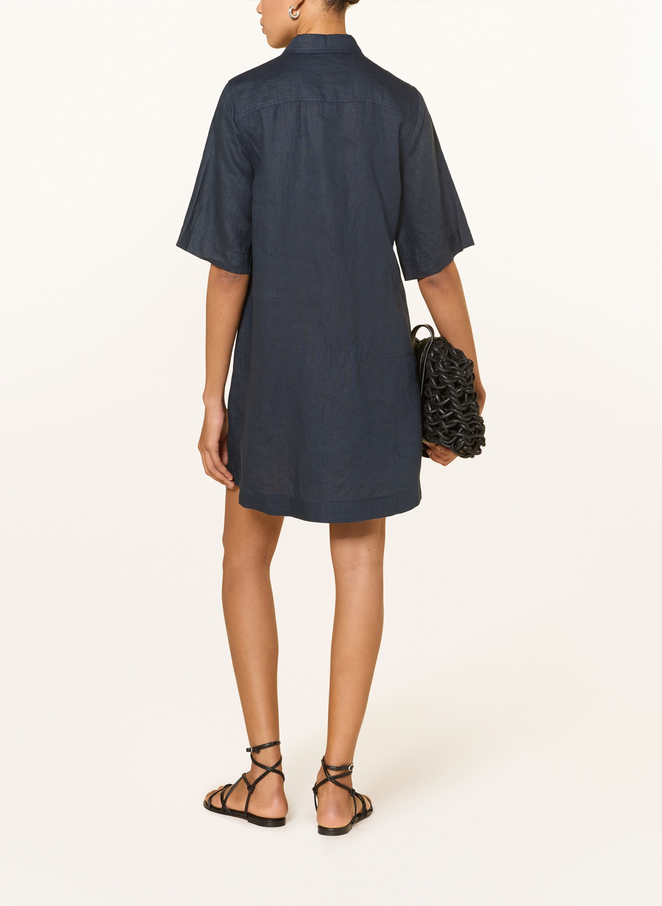 Part Two Hemdblusenkleid SARDIAEPW aus Leinen: DUNKELBLAU