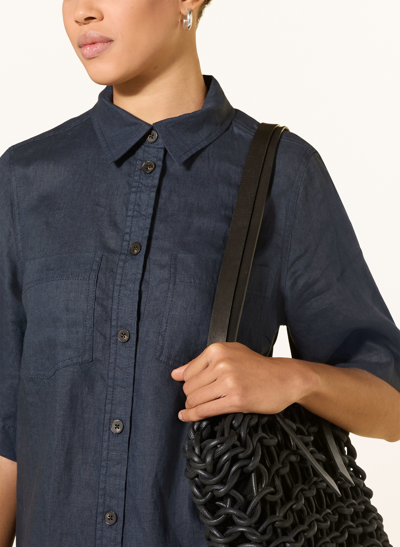 Part Two Hemdblusenkleid SARDIAEPW aus Leinen: DUNKELBLAU