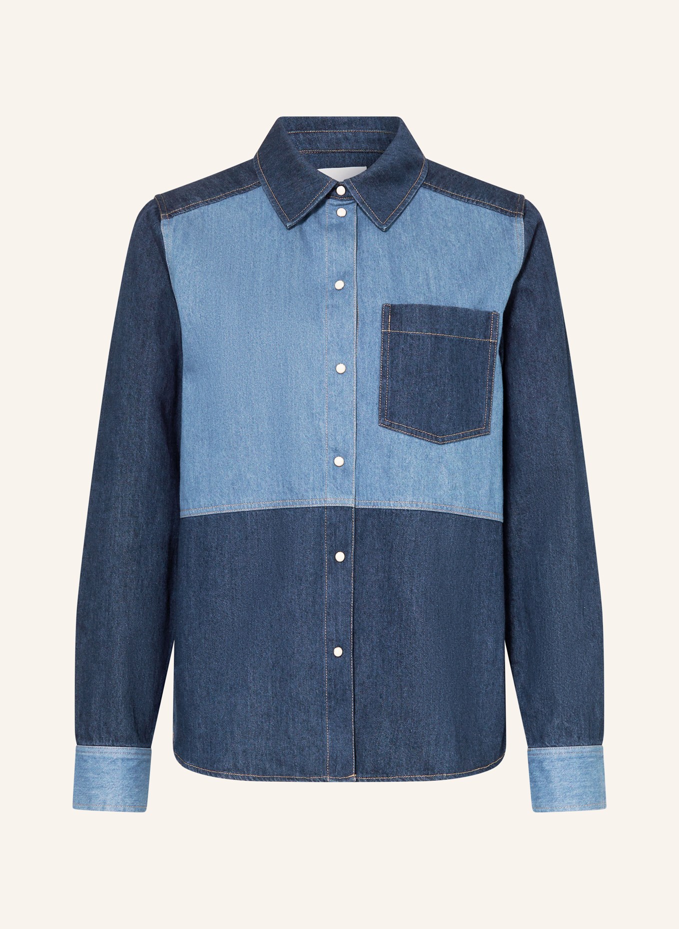 Part Two Jeansbluse ALVINEPW: DUNKELBLAU / HELLBLAU