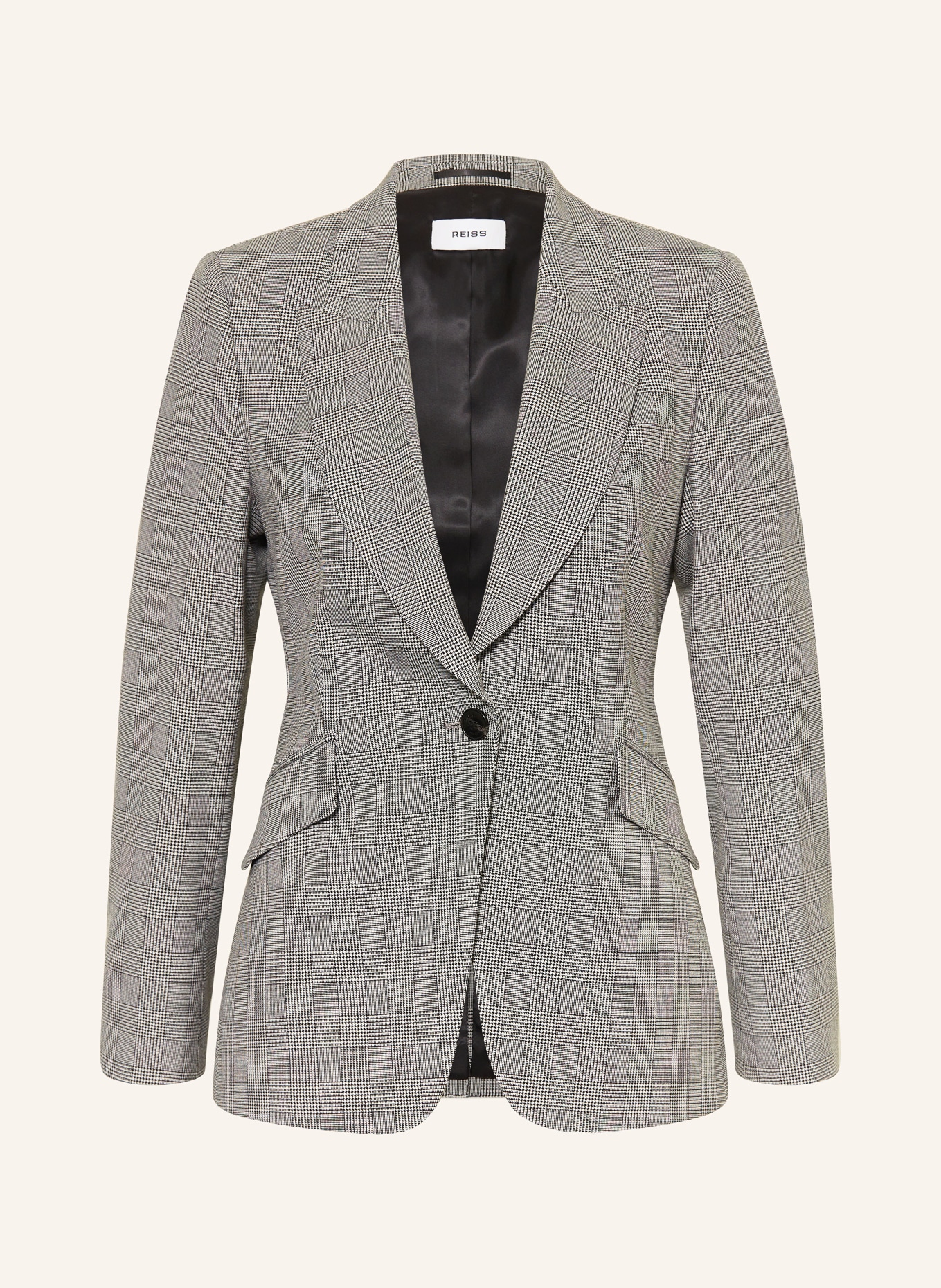 REISS Marynarka BROOKLYN: SZARY / BIAŁY / CZARNY