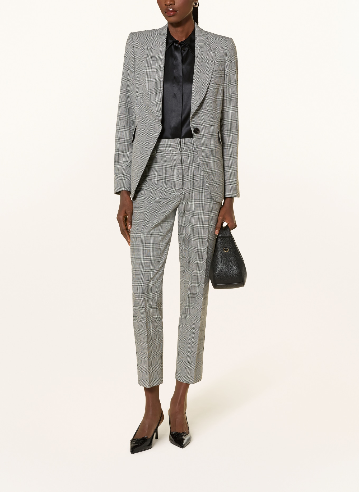 REISS Marynarka BROOKLYN: SZARY / BIAŁY / CZARNY