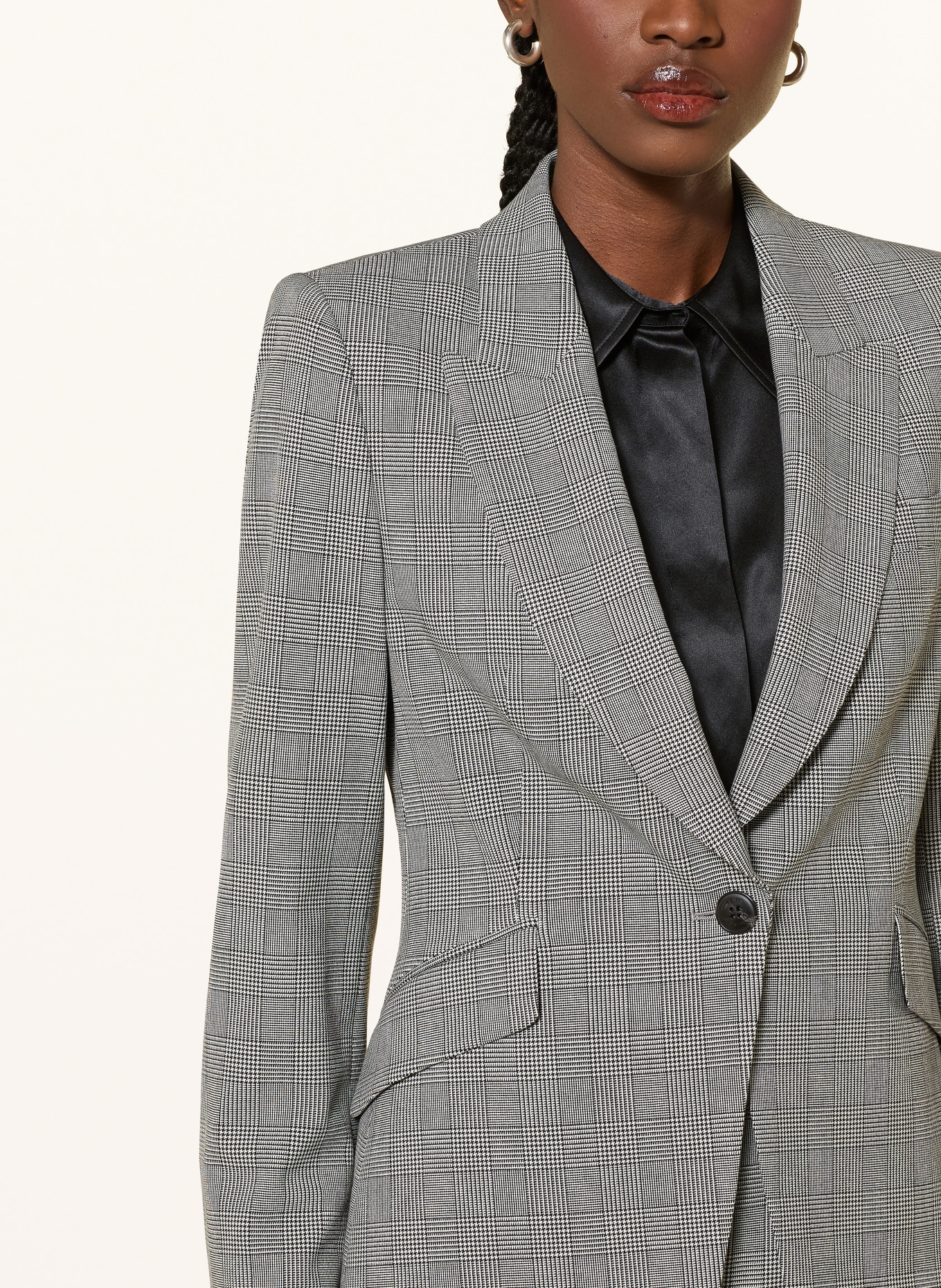 REISS Marynarka BROOKLYN: SZARY / BIAŁY / CZARNY