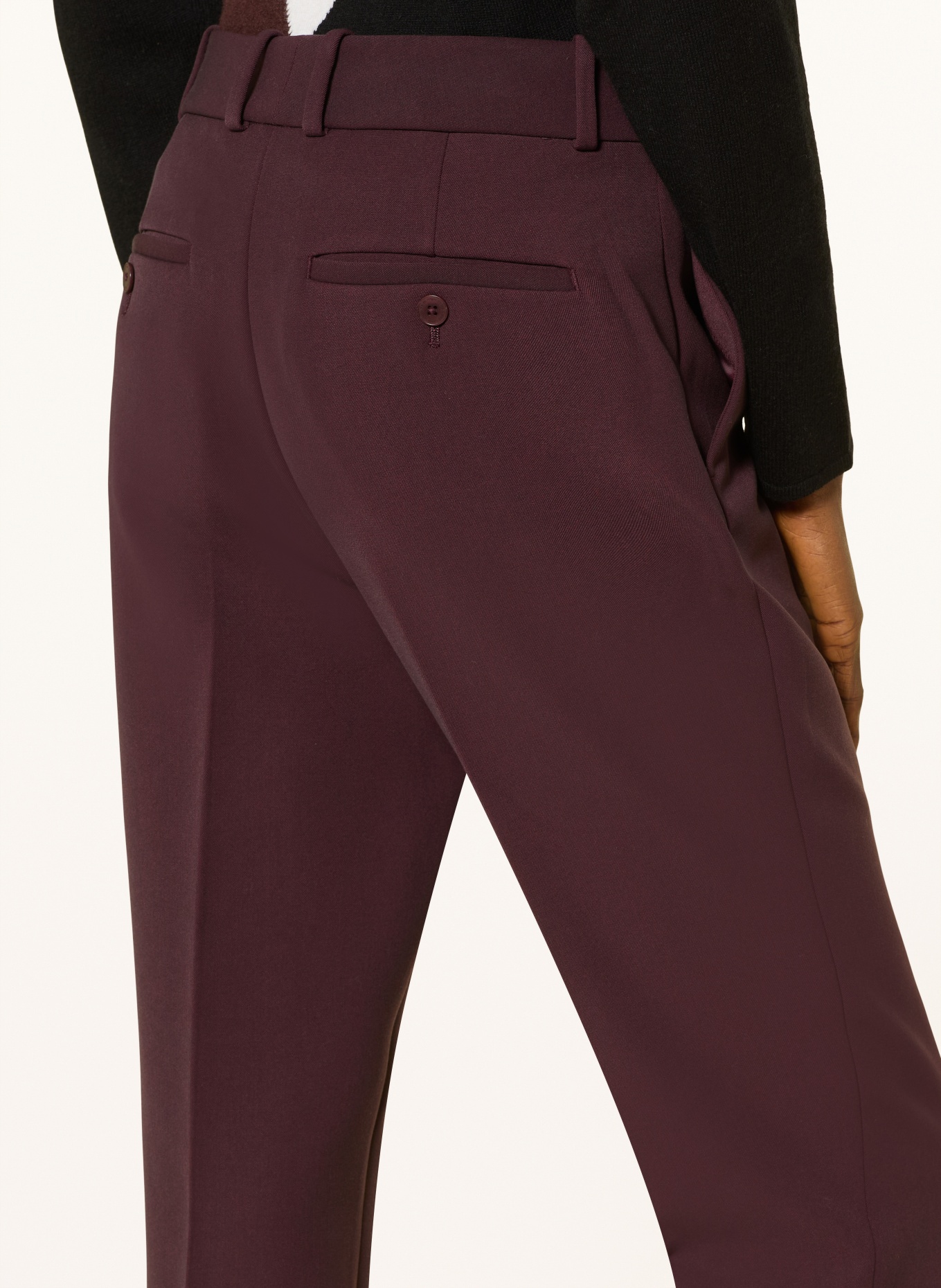 REISS Hose GABI: DUNKELROT